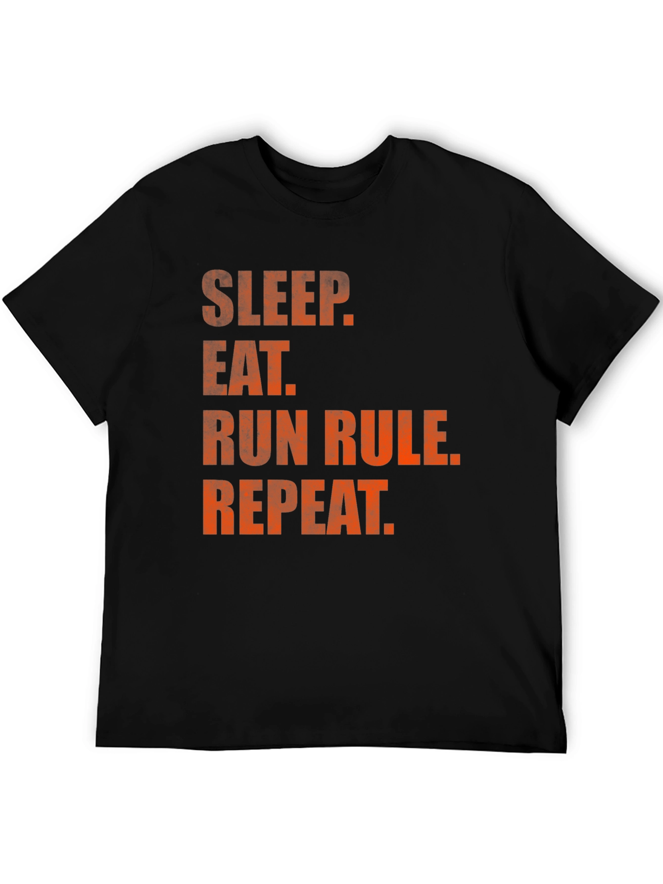 Sleep Eat Run Repeat Black Graphic Tee