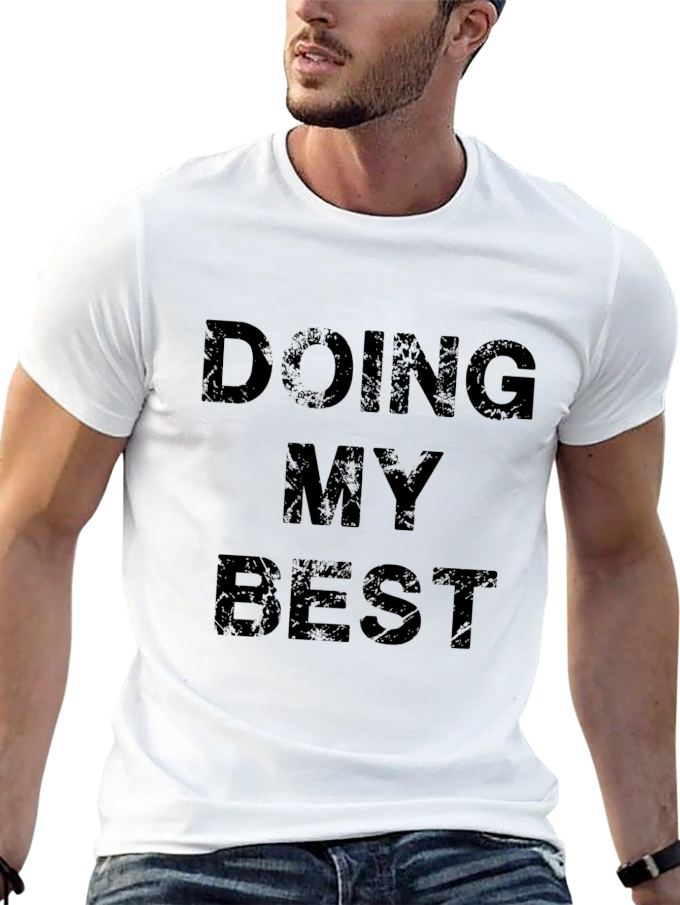 Doing My Best - Mens Black Graphic Tee