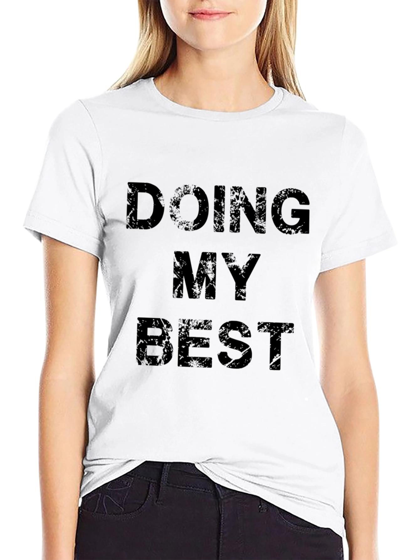 Doing My Best - Mens Black Graphic Tee