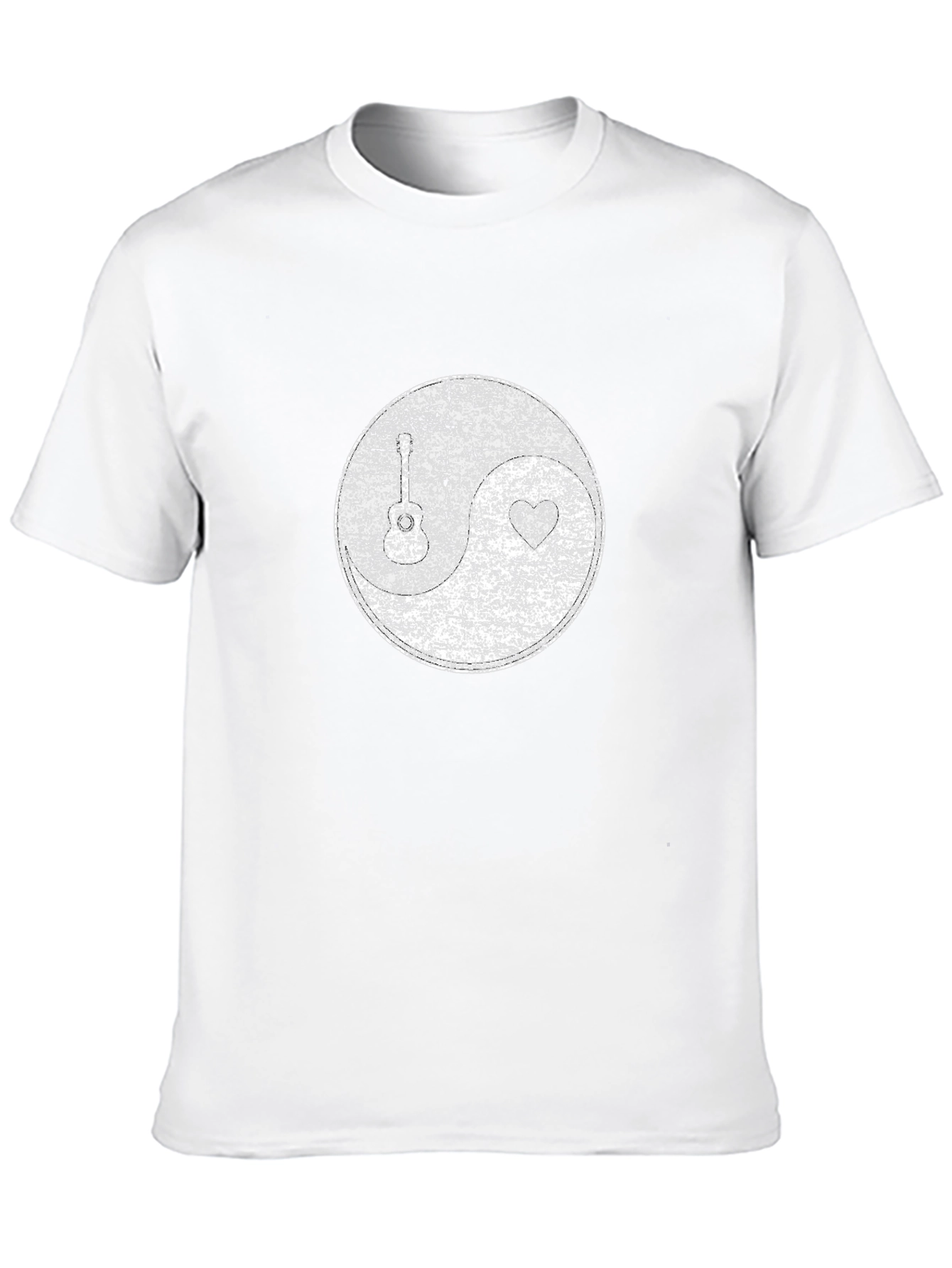 Distressed Graphic Print Black T-Shirt