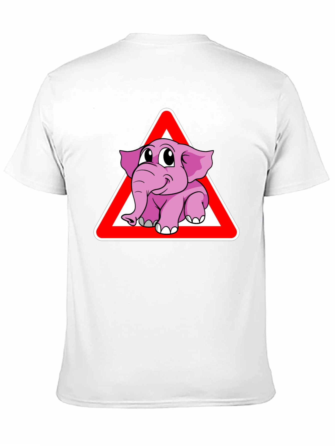 Elephant Crossing Funny Graphic T-Shirt