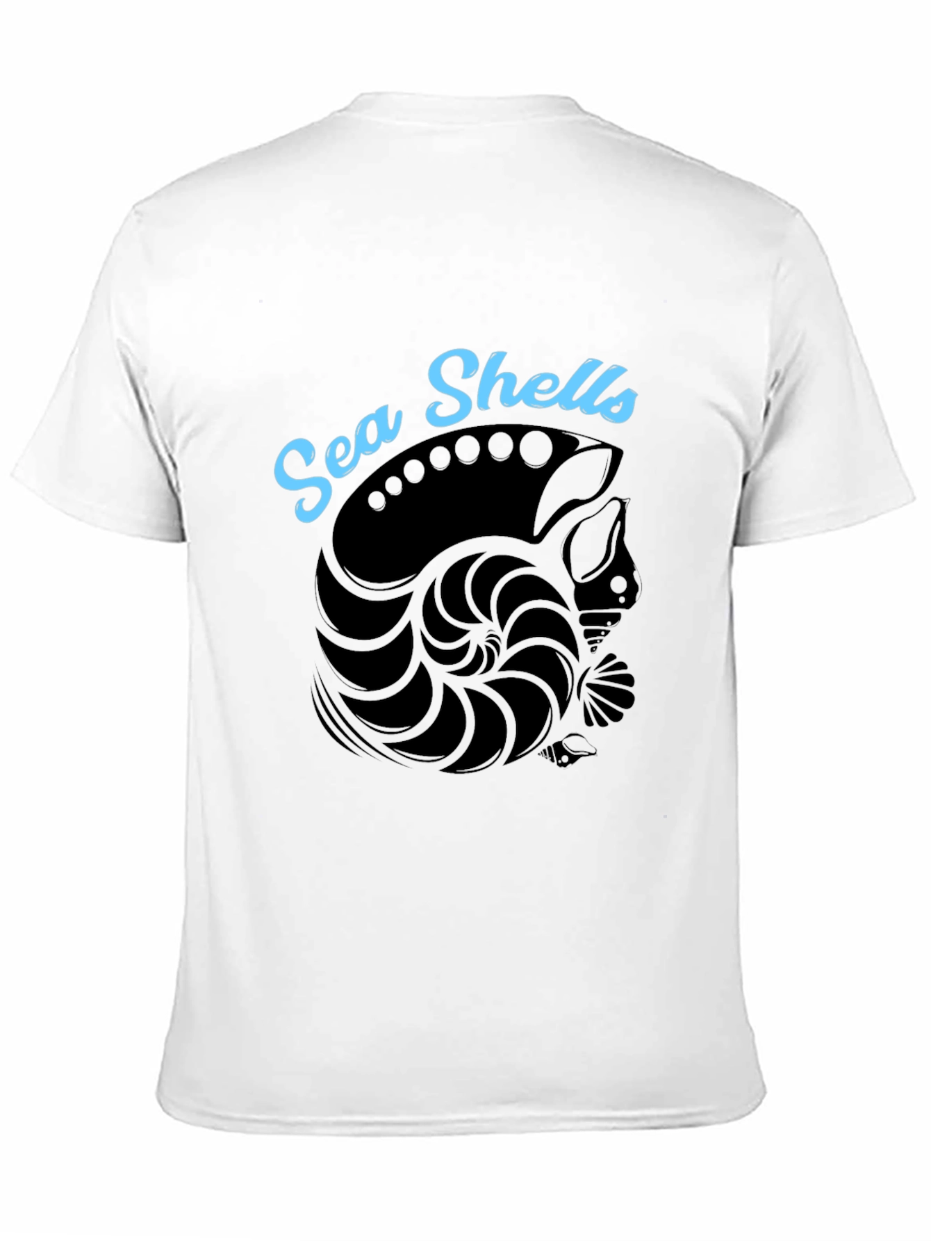 Sea Shells Graphic T-Shirt - Black