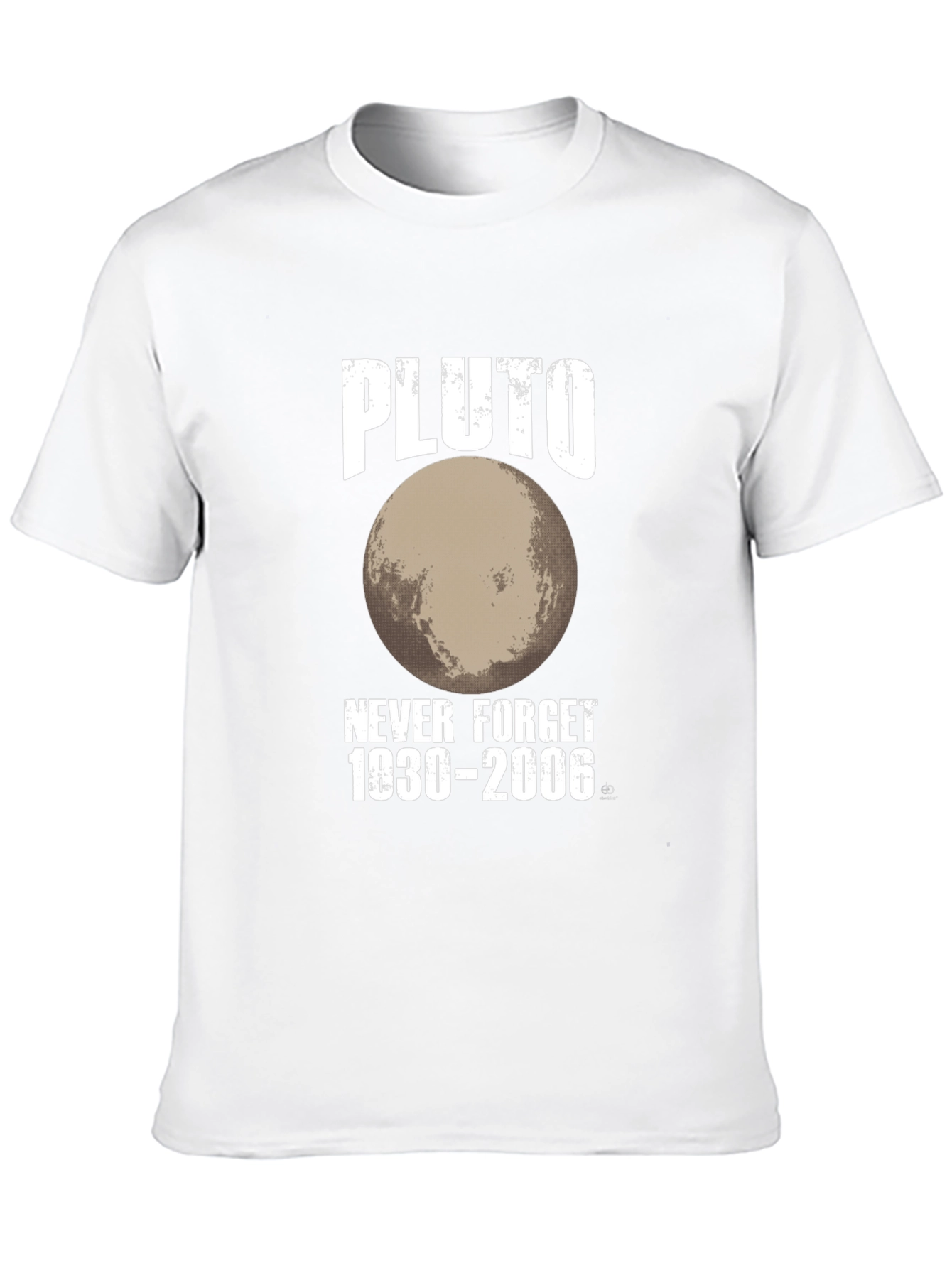 Pluto Never Forget 1930-2006 Black Graphic T-Shirt