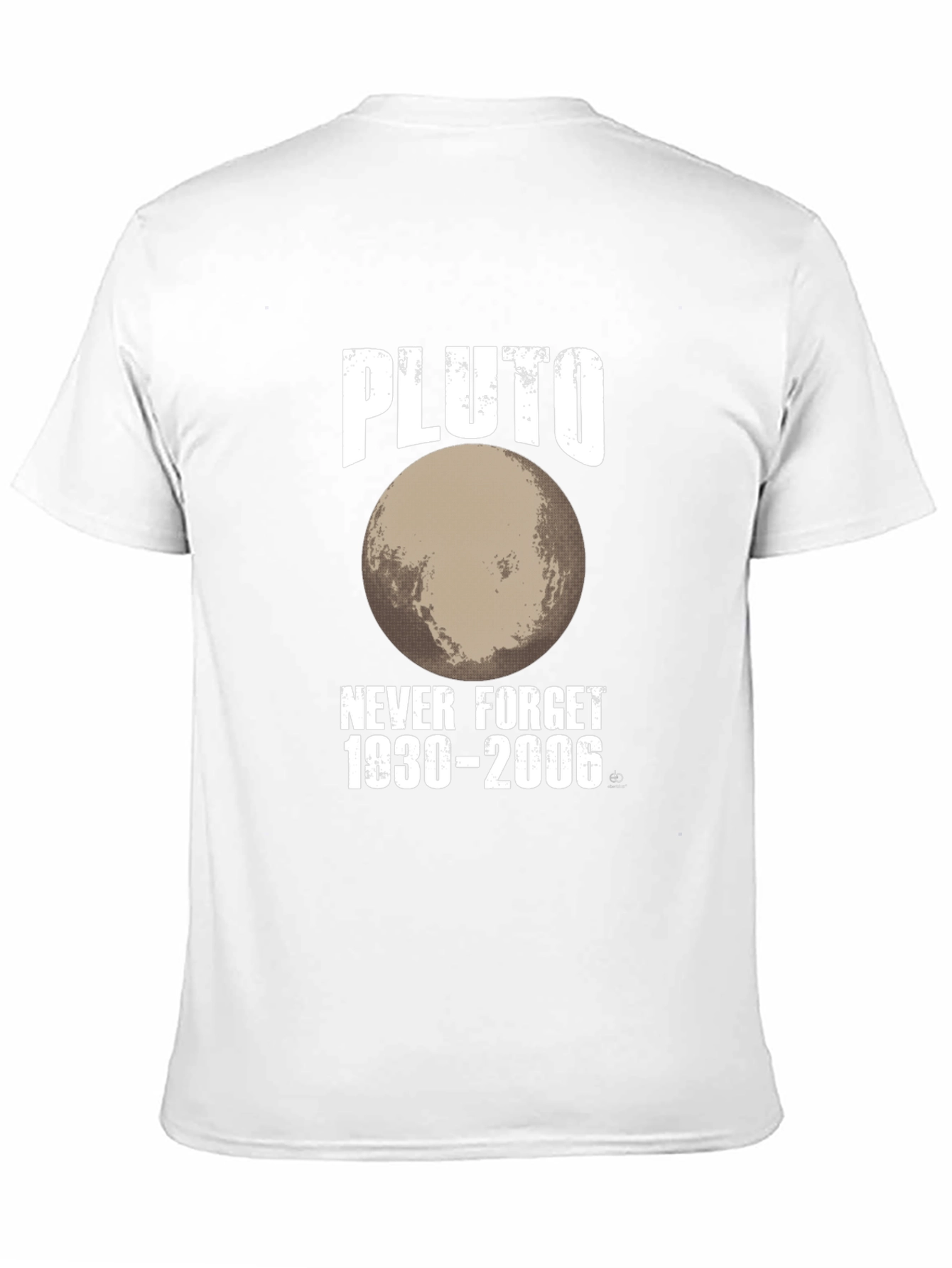Pluto Never Forget 1930-2006 Black Graphic T-Shirt