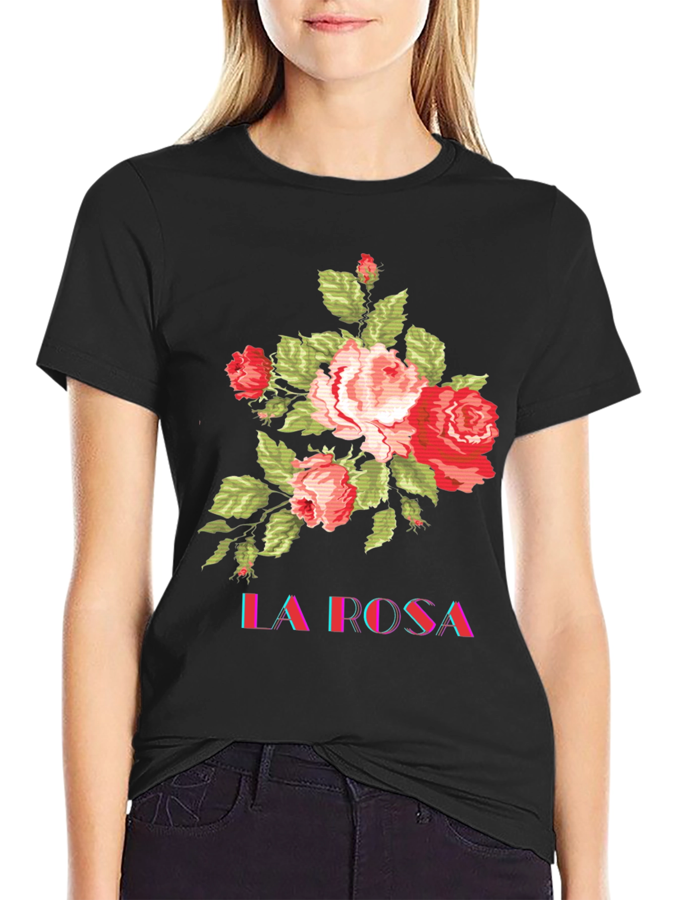 La Rosa Floral Graphic Tee
