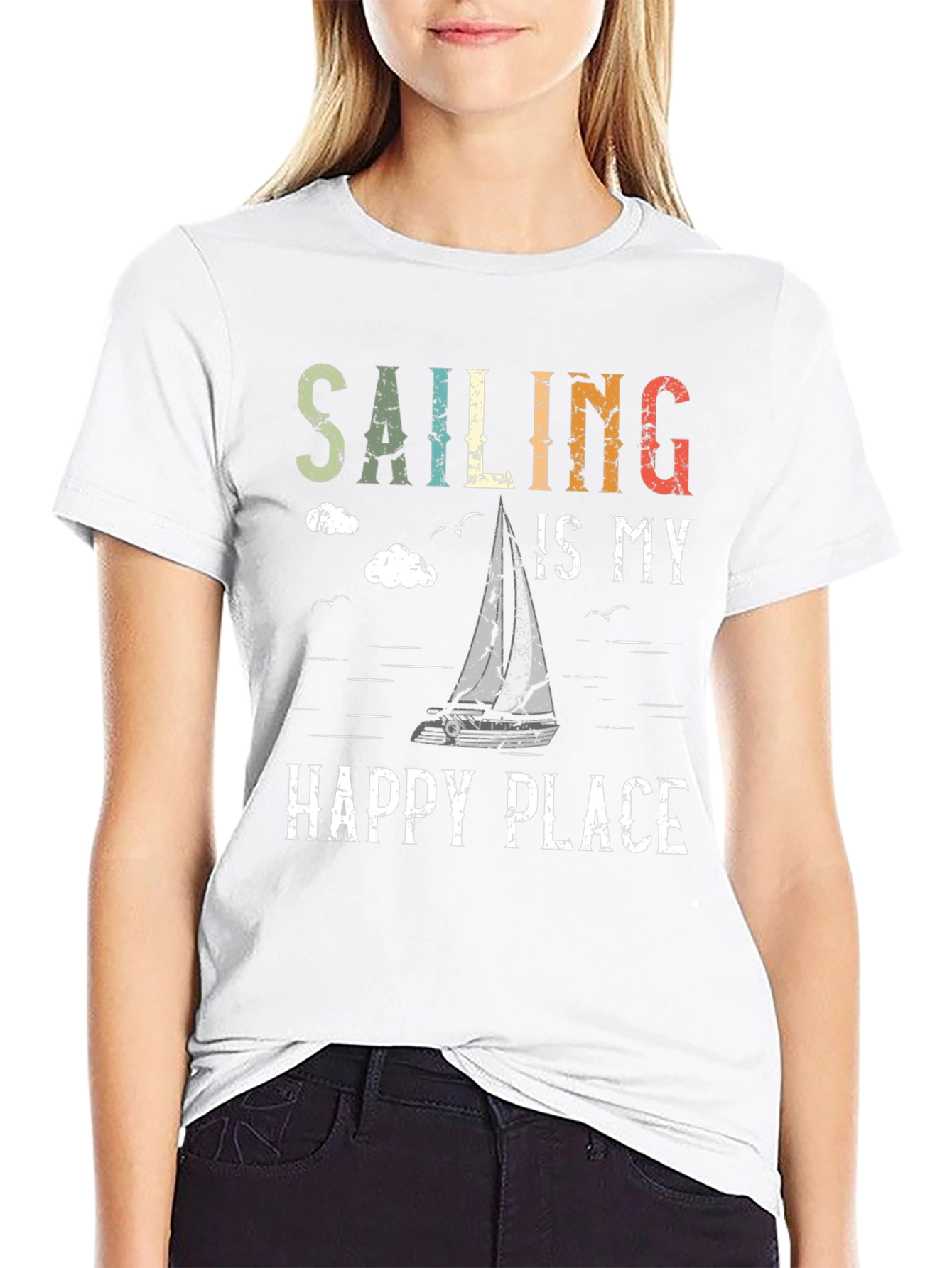 Sailing is My Happy Place Graphic Tee