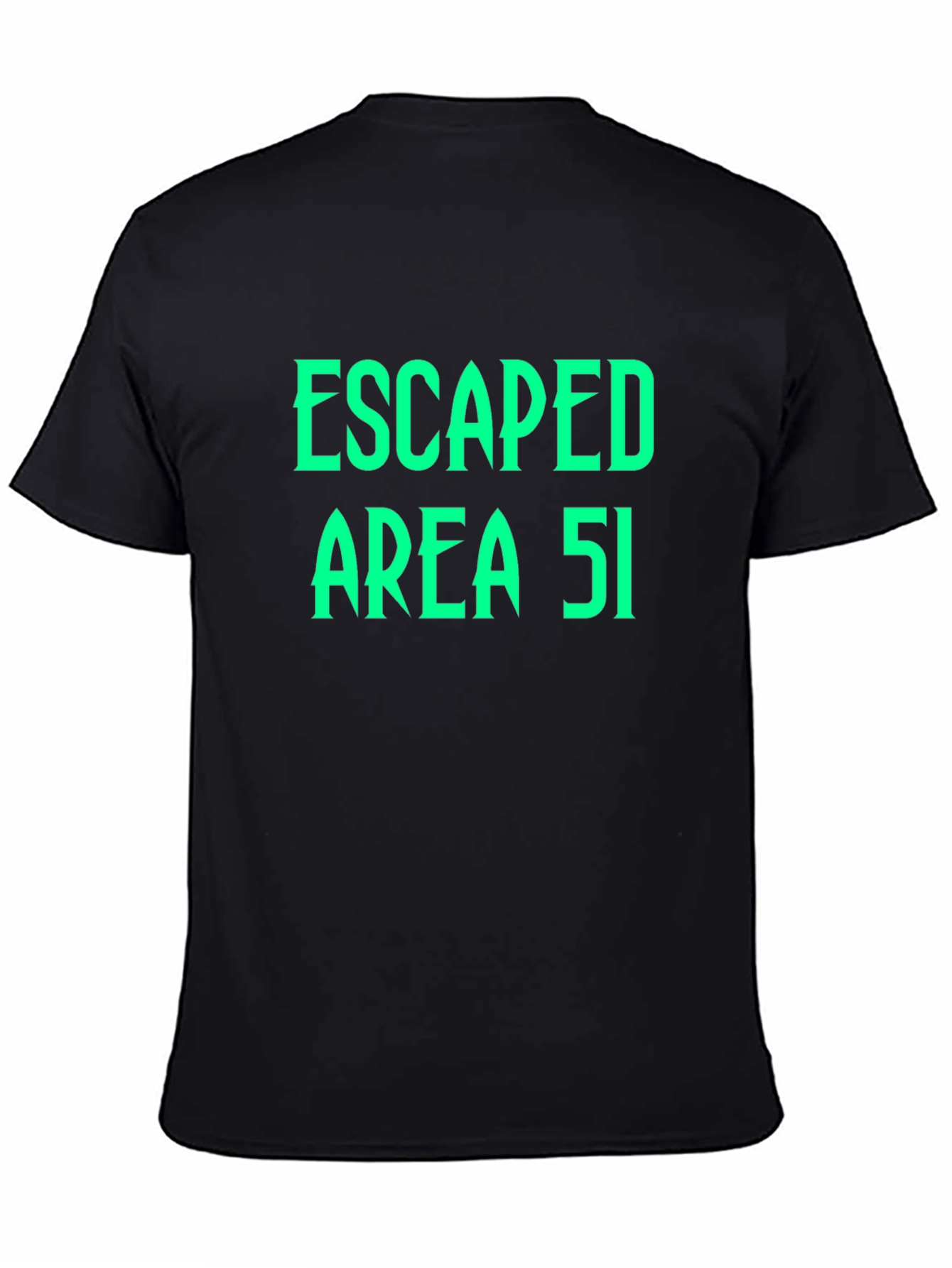 Escaped Area 51 Graphic Black T-Shirt