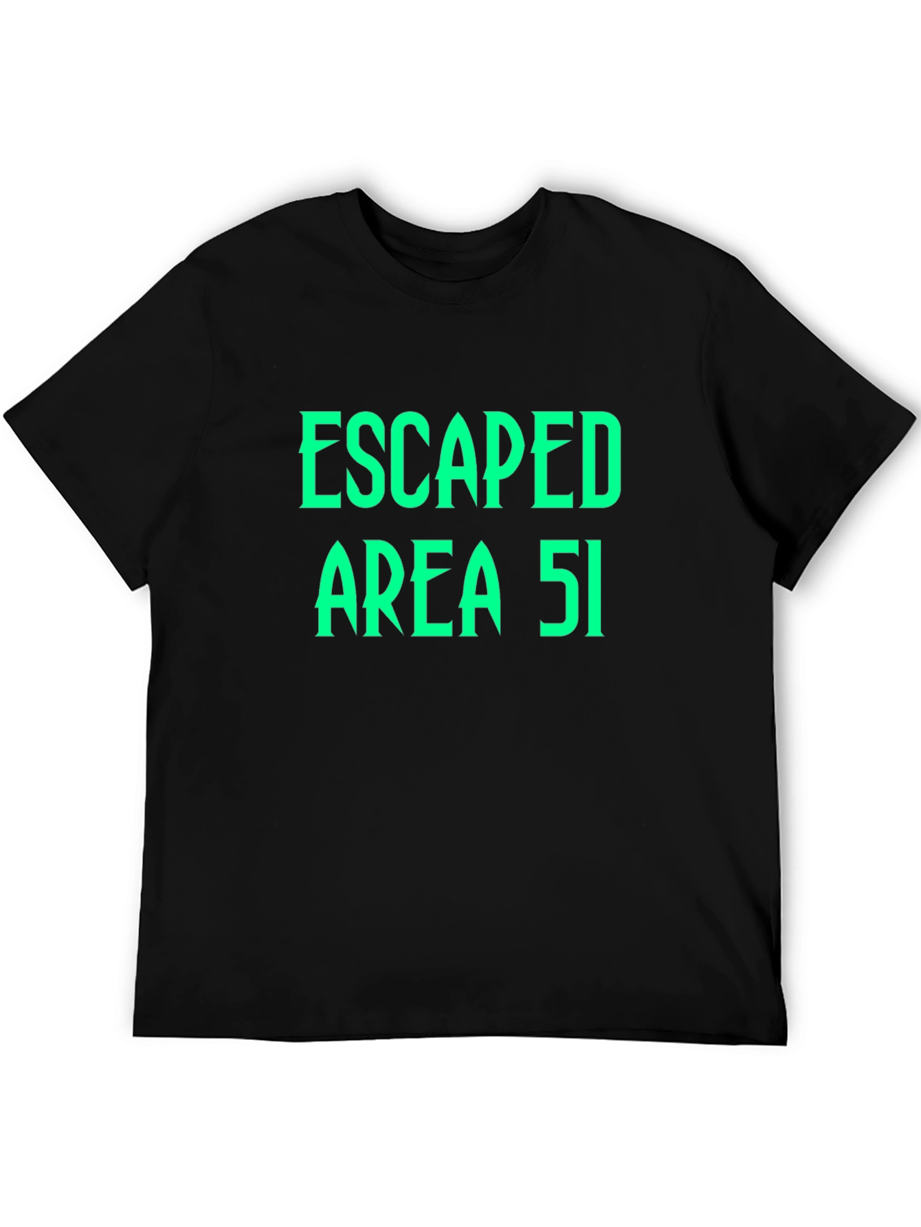 Escaped Area 51 Graphic Black T-Shirt