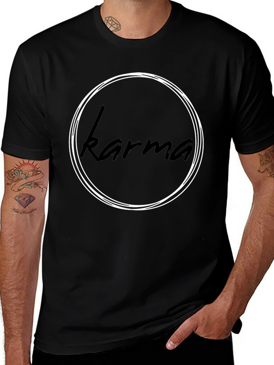 Karma Circle Tee - Stylish Graphic T-Shirt