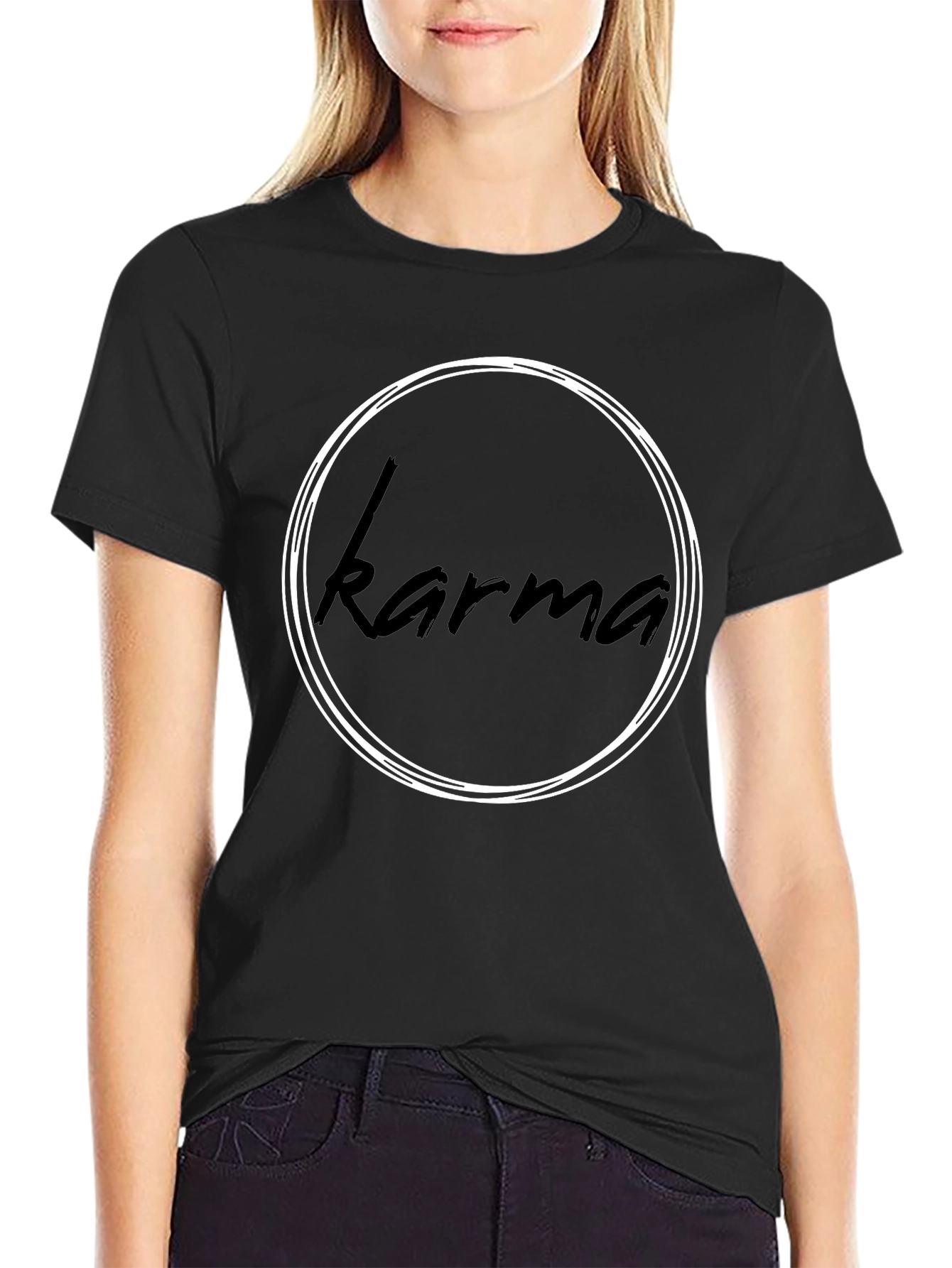 Karma Circle Tee - Stylish Graphic T-Shirt