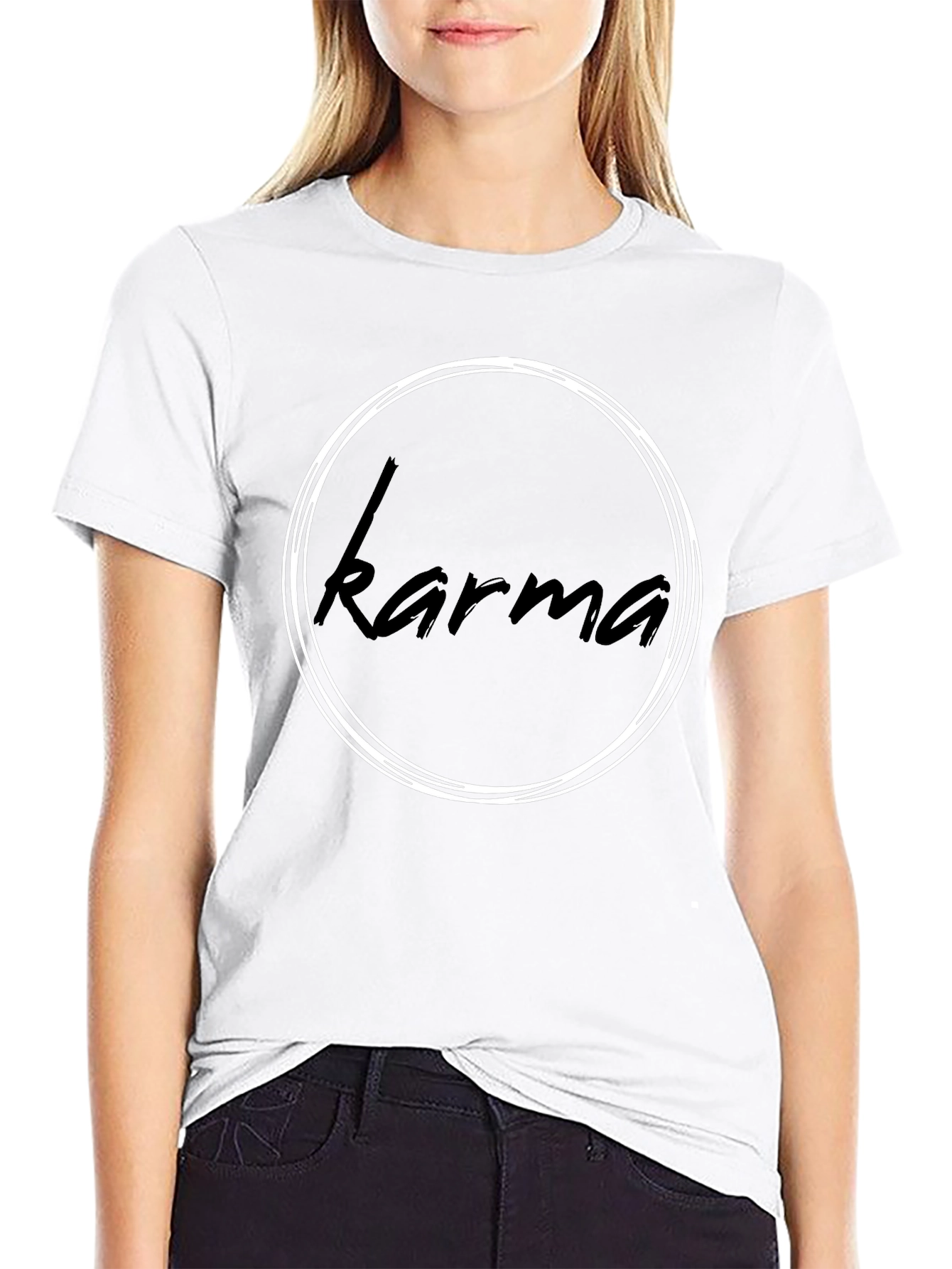 Karma Circle Tee - Stylish Graphic T-Shirt