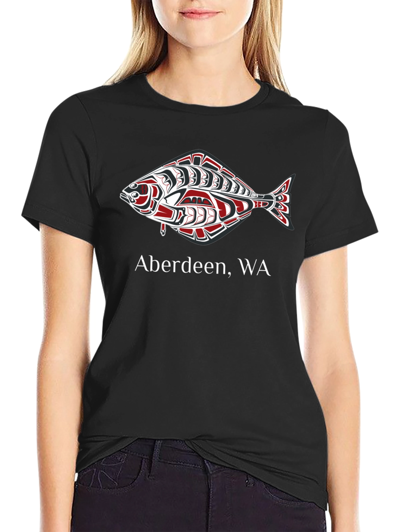 Aberdeen WA Fish Graphic T-Shirt