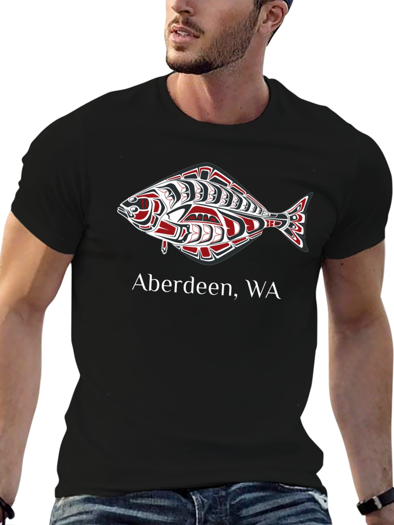 Aberdeen WA Fish Graphic T-Shirt