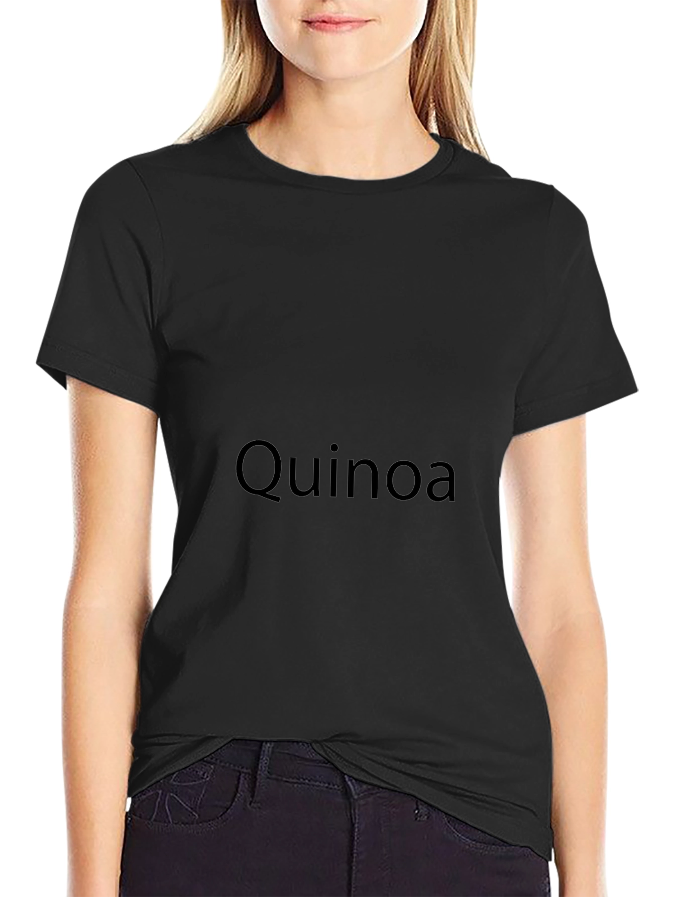 Quinoa Graphic Black T-Shirt