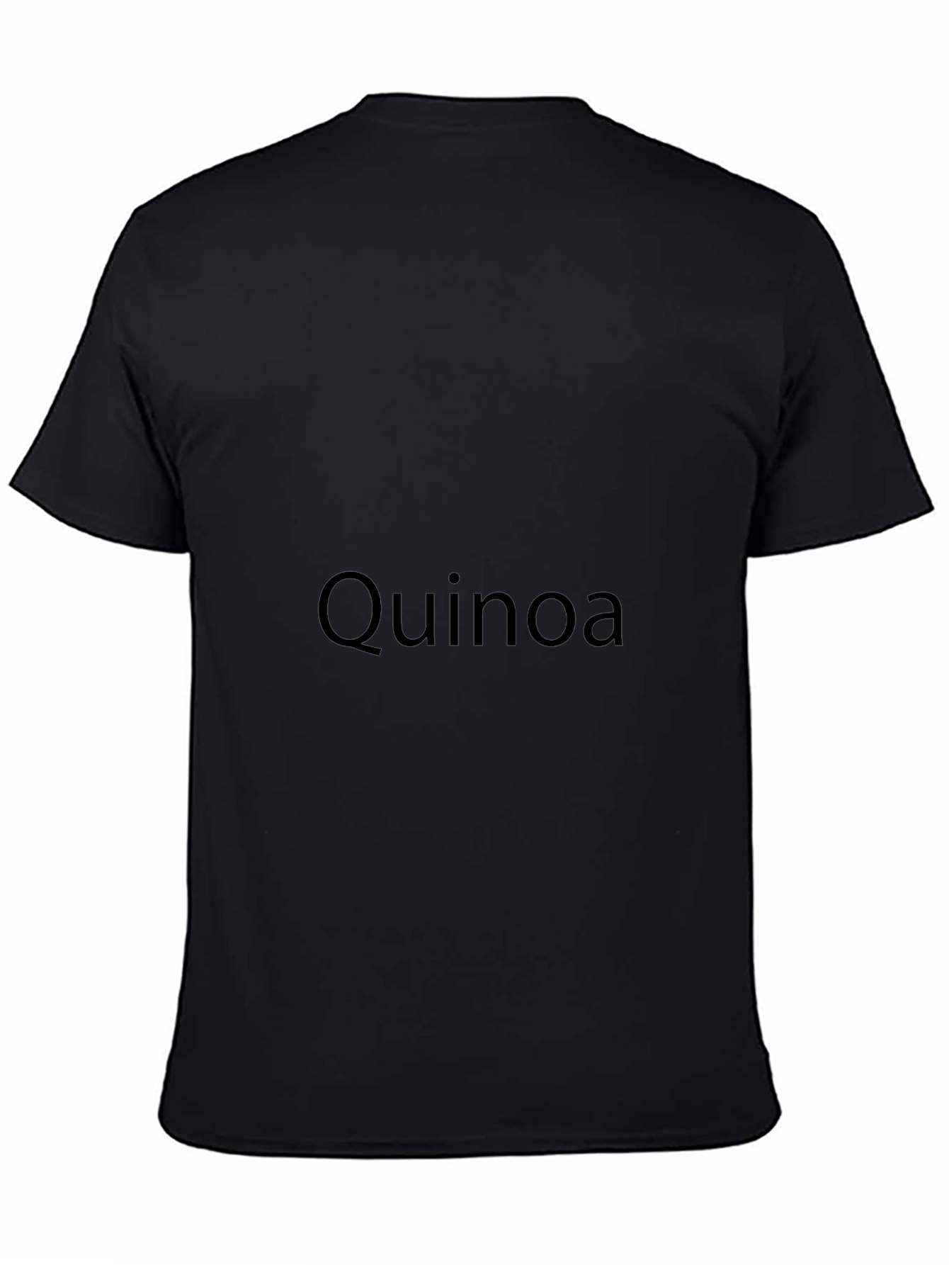 Quinoa Graphic Black T-Shirt