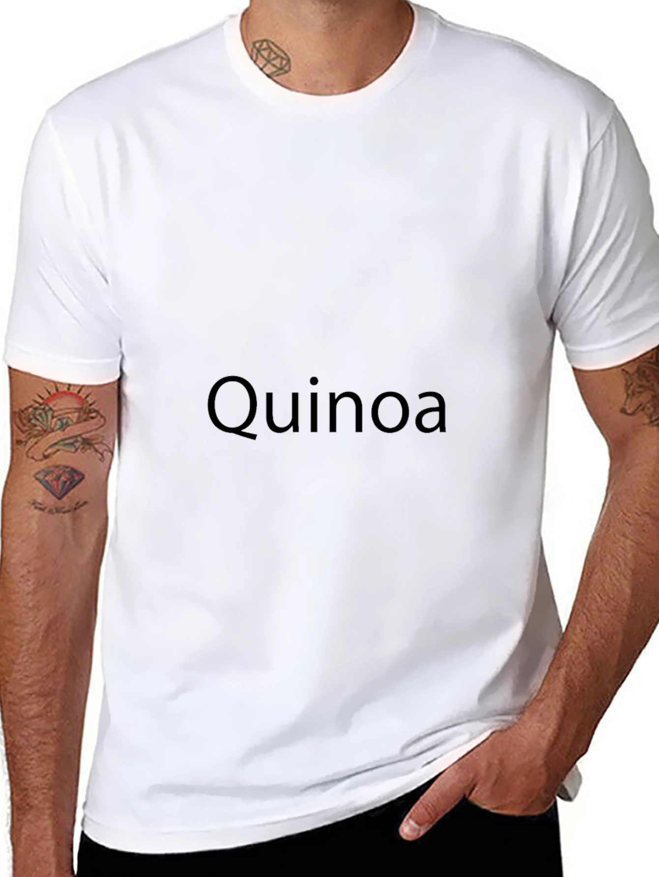 Quinoa Graphic Black T-Shirt
