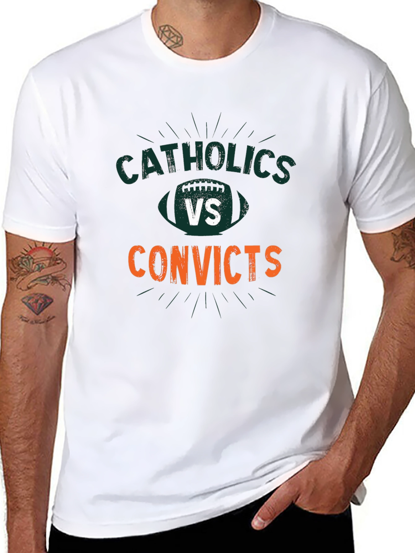 Catholics vs Convicts Graphic Tee