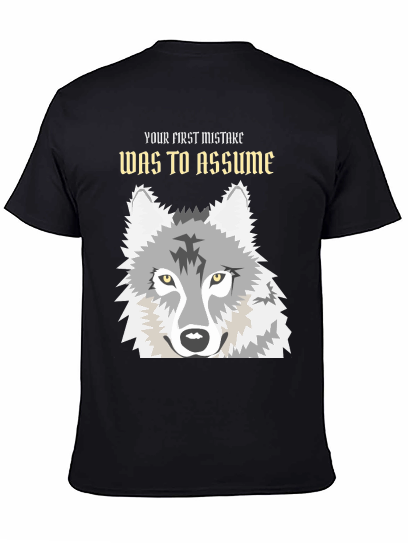 Wolf Graphic T-Shirt - Your First Mistake