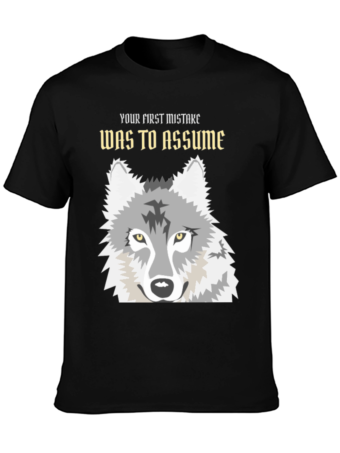Wolf Graphic T-Shirt - Your First Mistake