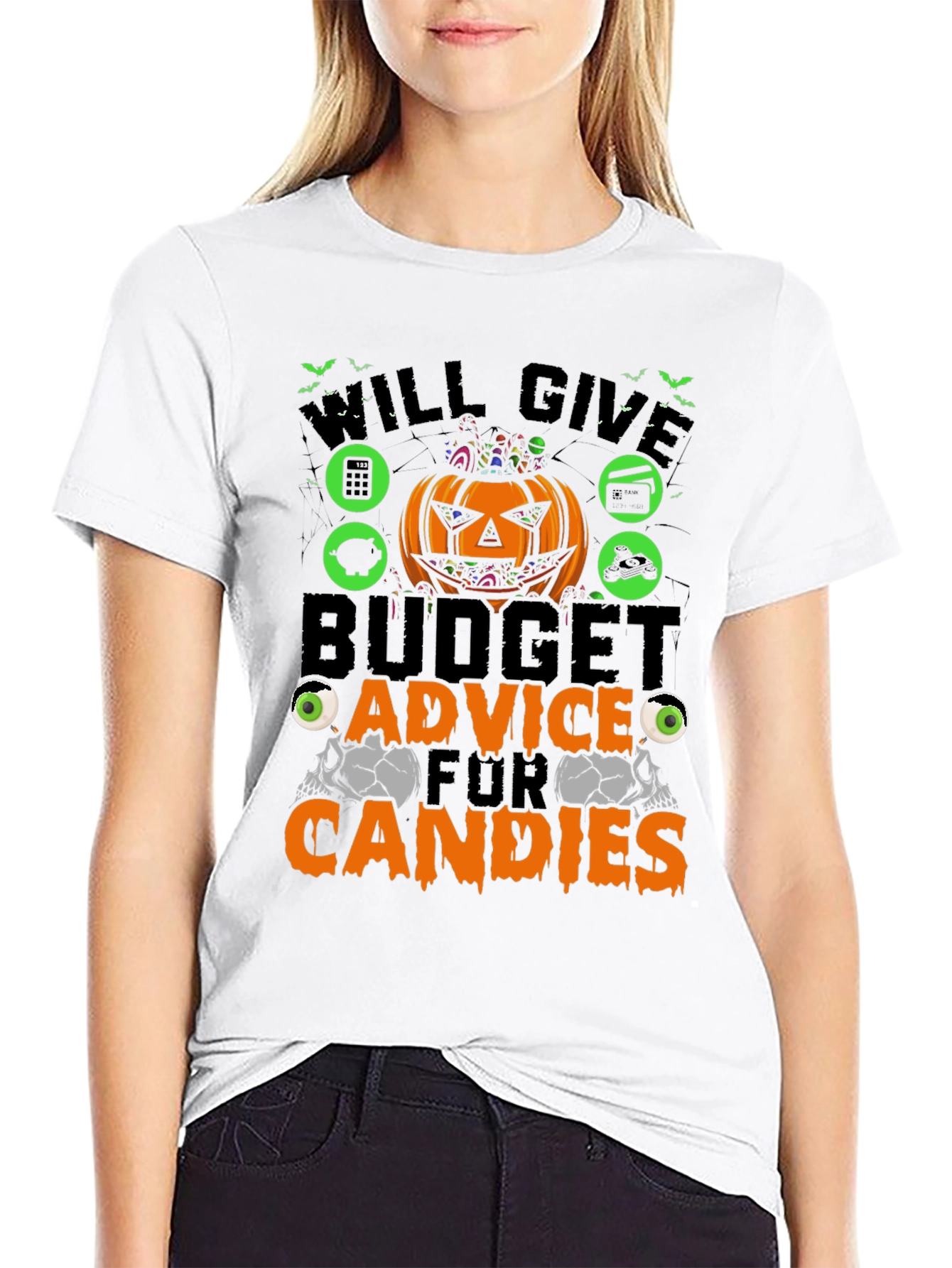 Budget Advice for Candies Halloween Black T-Shirt