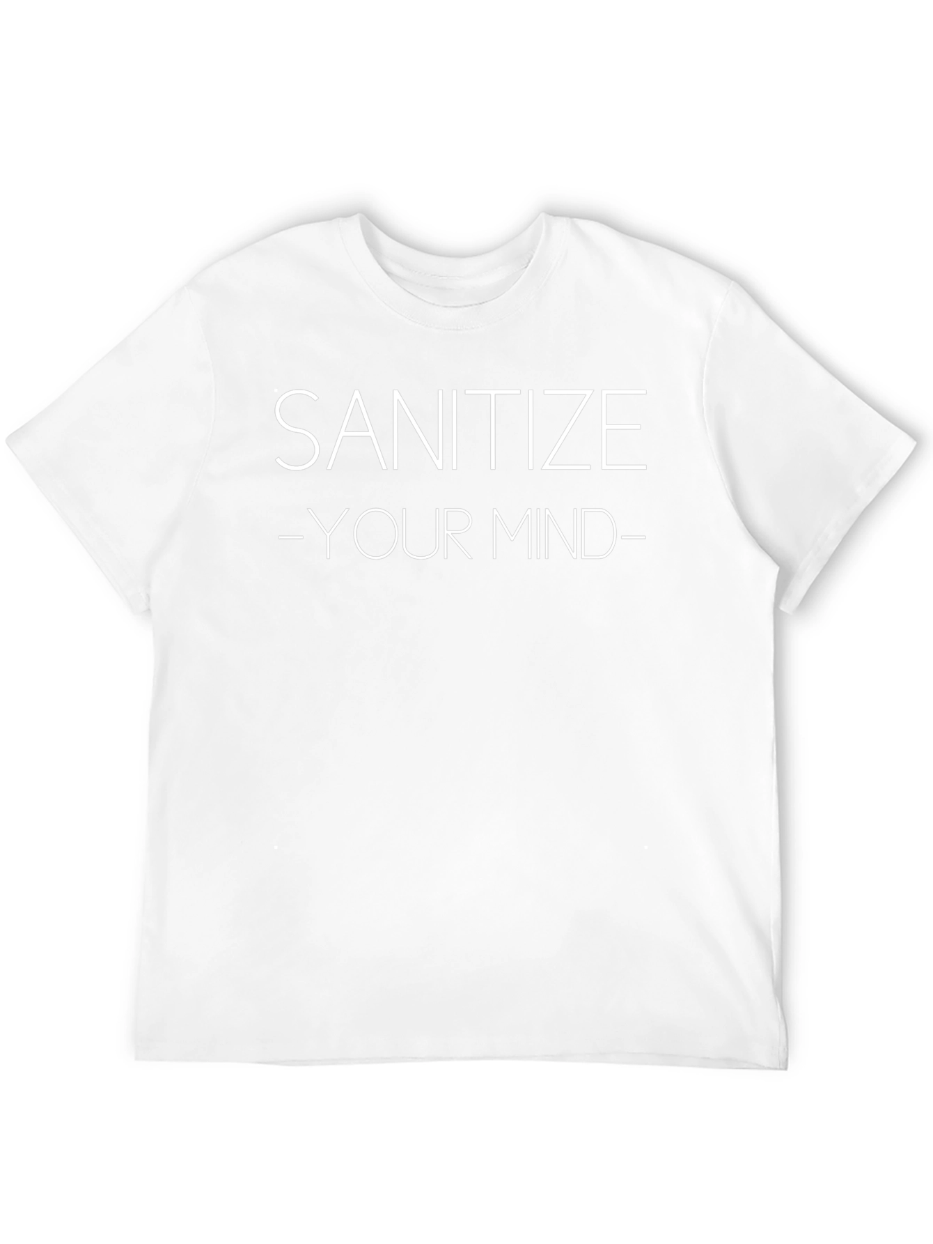Sanitize Your Mind Graphic Tee - Unisex Cotton T-Shirt