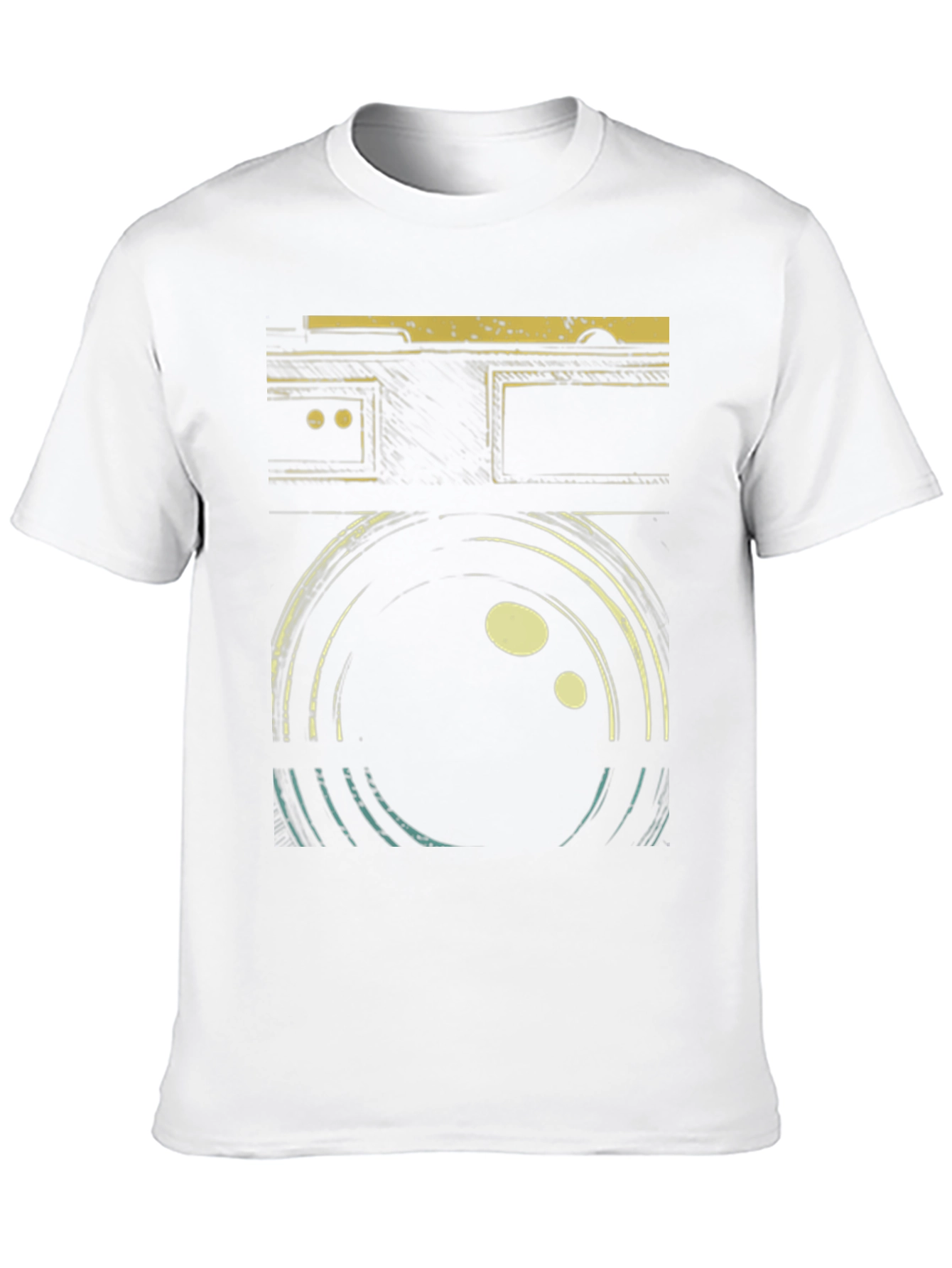 Retro Camera Graphic Black T-Shirt