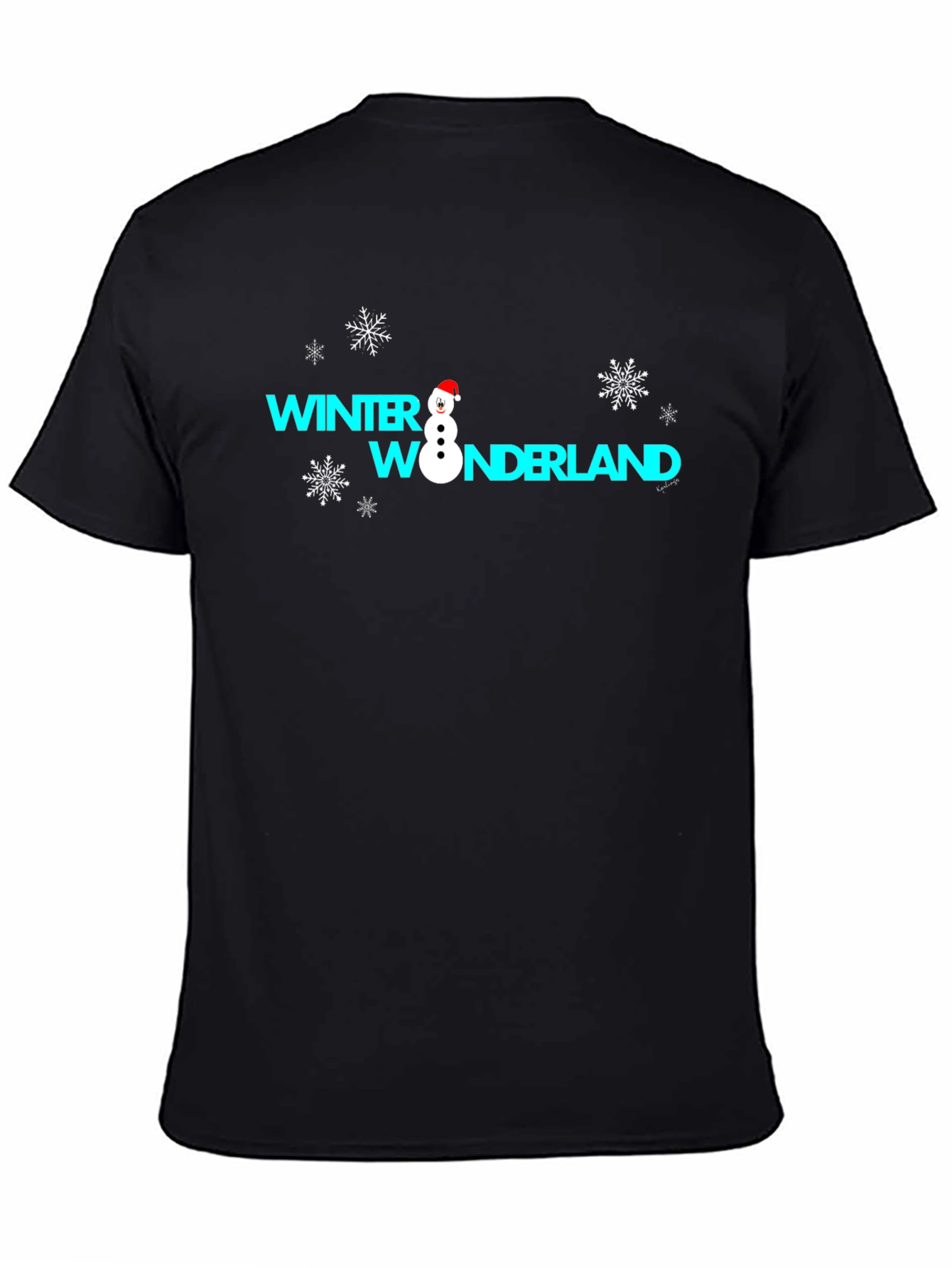Winter Wonderland Graphic Tee - Black