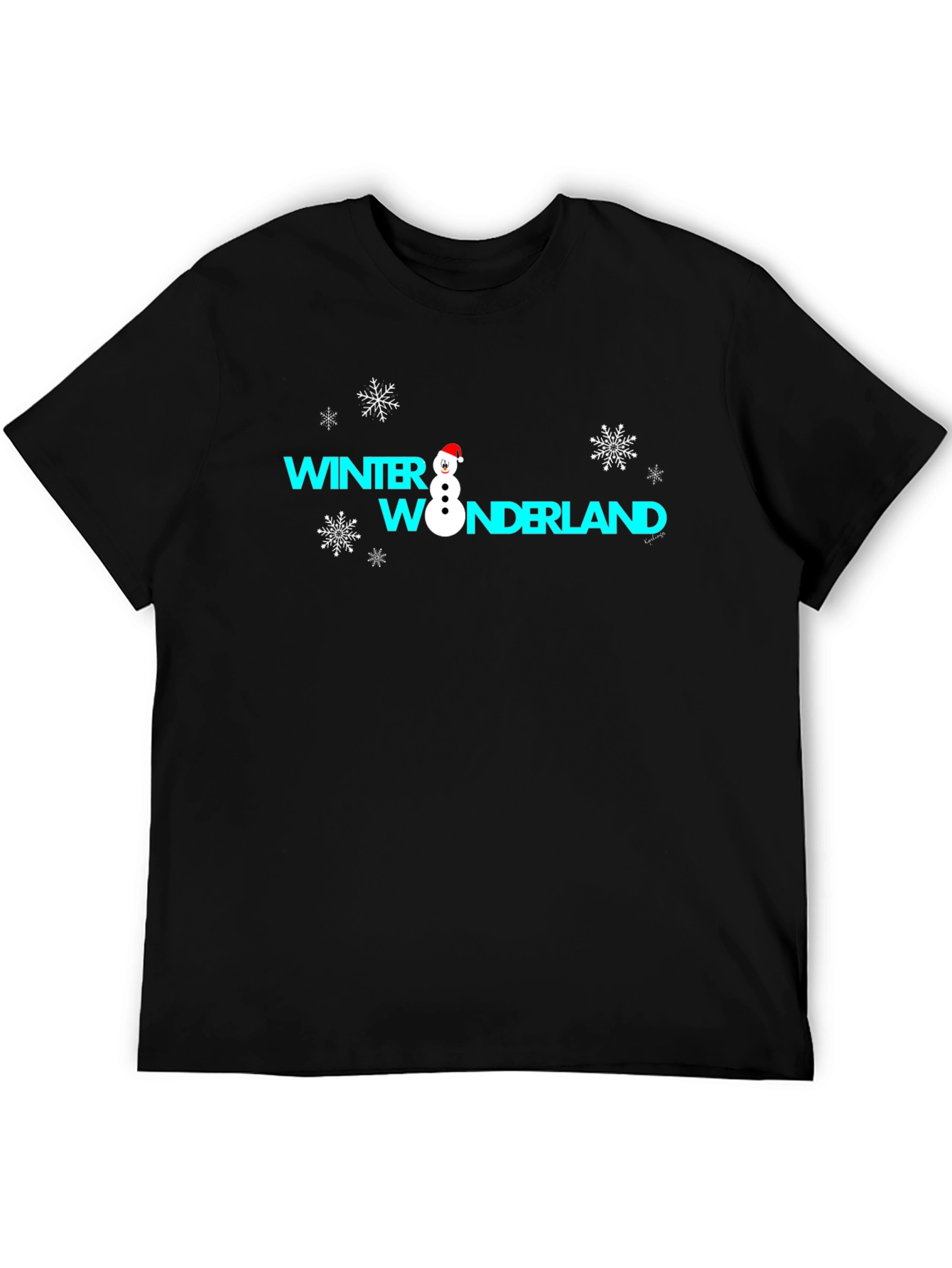 Winter Wonderland Graphic Tee - Black