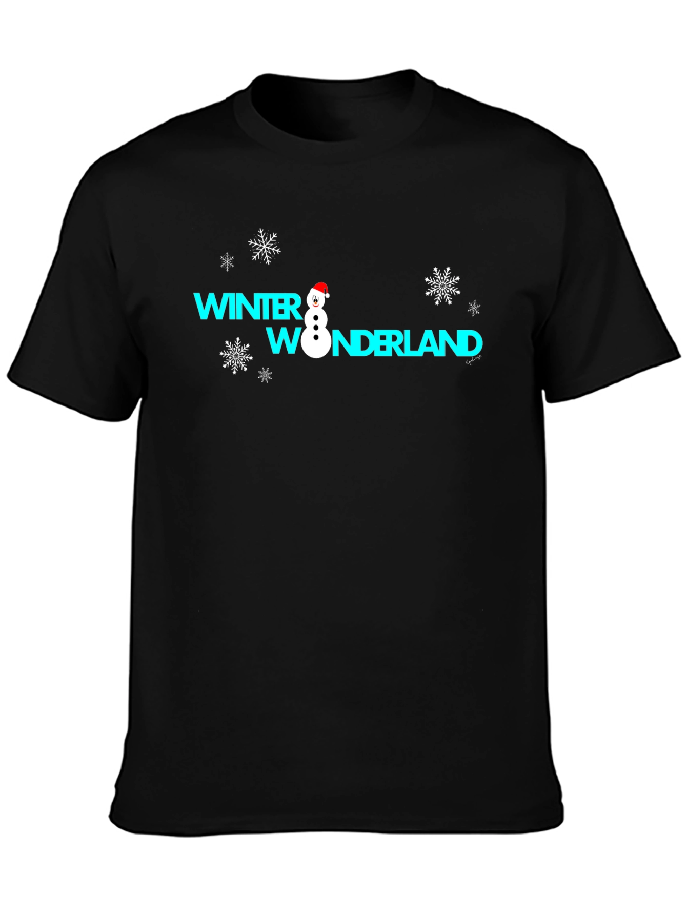 Winter Wonderland Graphic Tee - Black