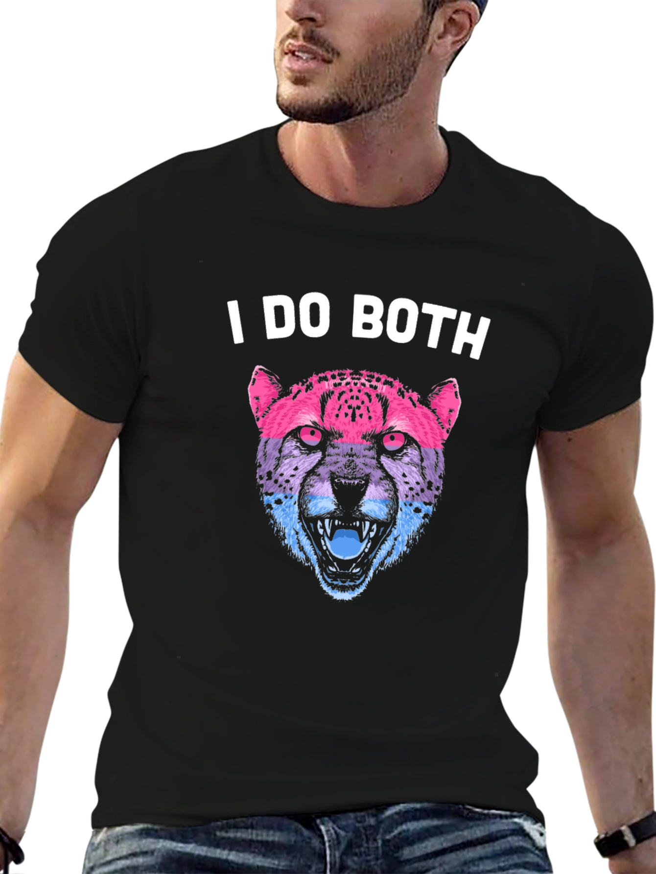 I Do Both Cheetah T-Shirt