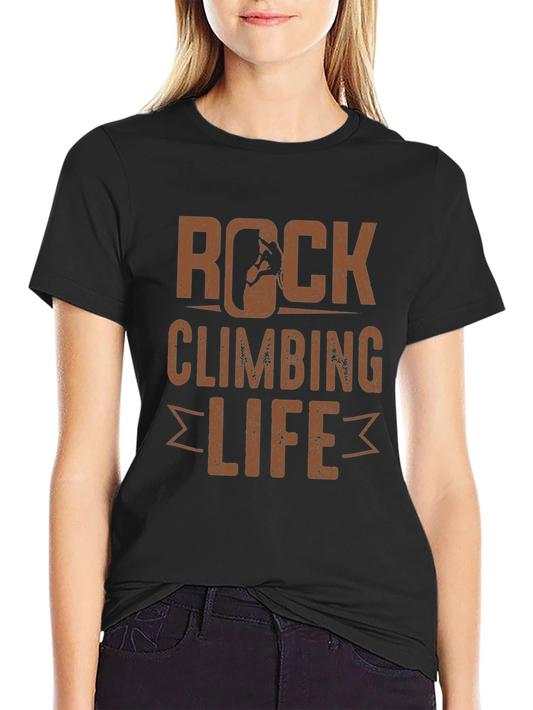 Rock Climbing Life Graphic T-Shirt