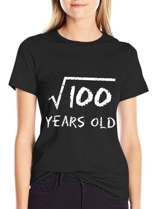 Funny Math Birthday T-Shirt - Root 100 = 10 Years Old