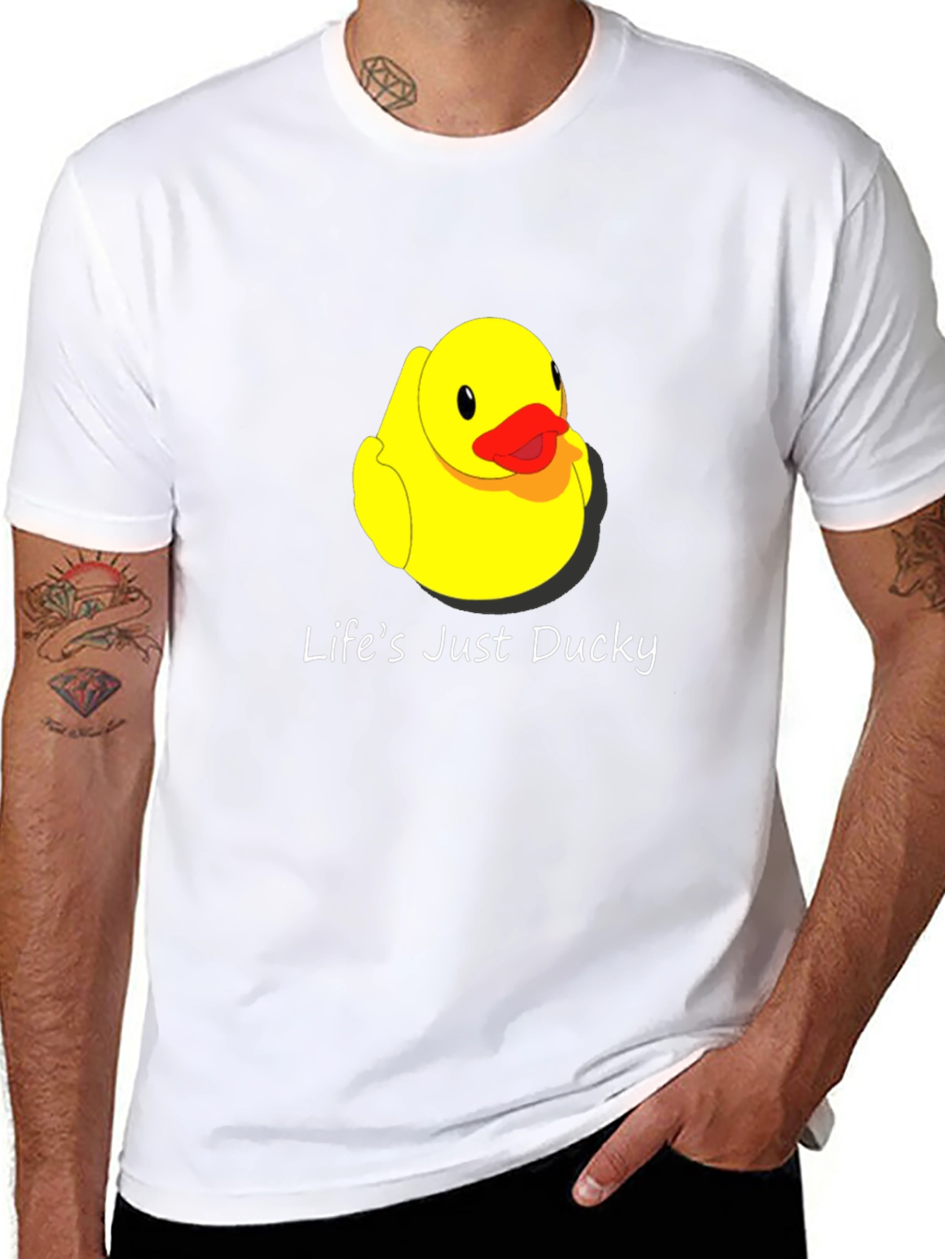 Lifes Just Ducky T-Shirt - Cute Rubber Duck Tee