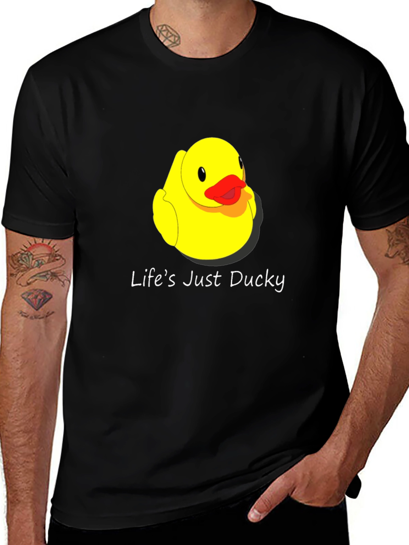 Lifes Just Ducky T-Shirt - Cute Rubber Duck Tee