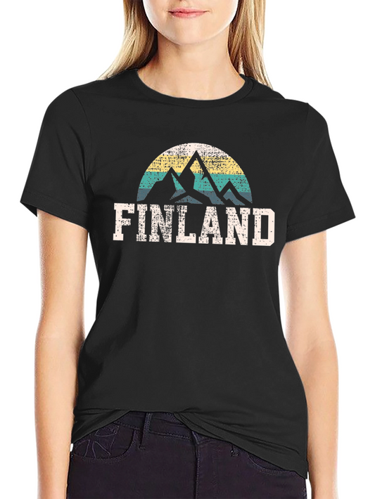 Finland Vintage Mountain T-Shirt