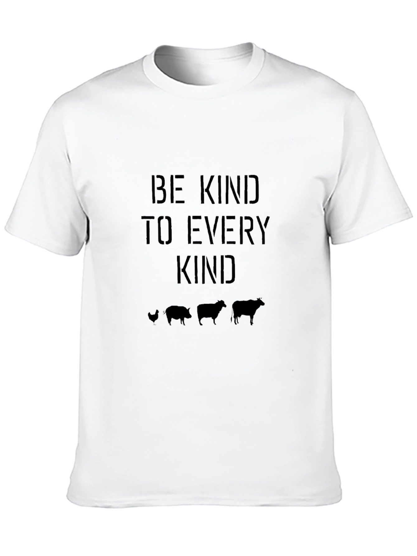 Be Kind To Every Kind Black Graphic T-Shirt
