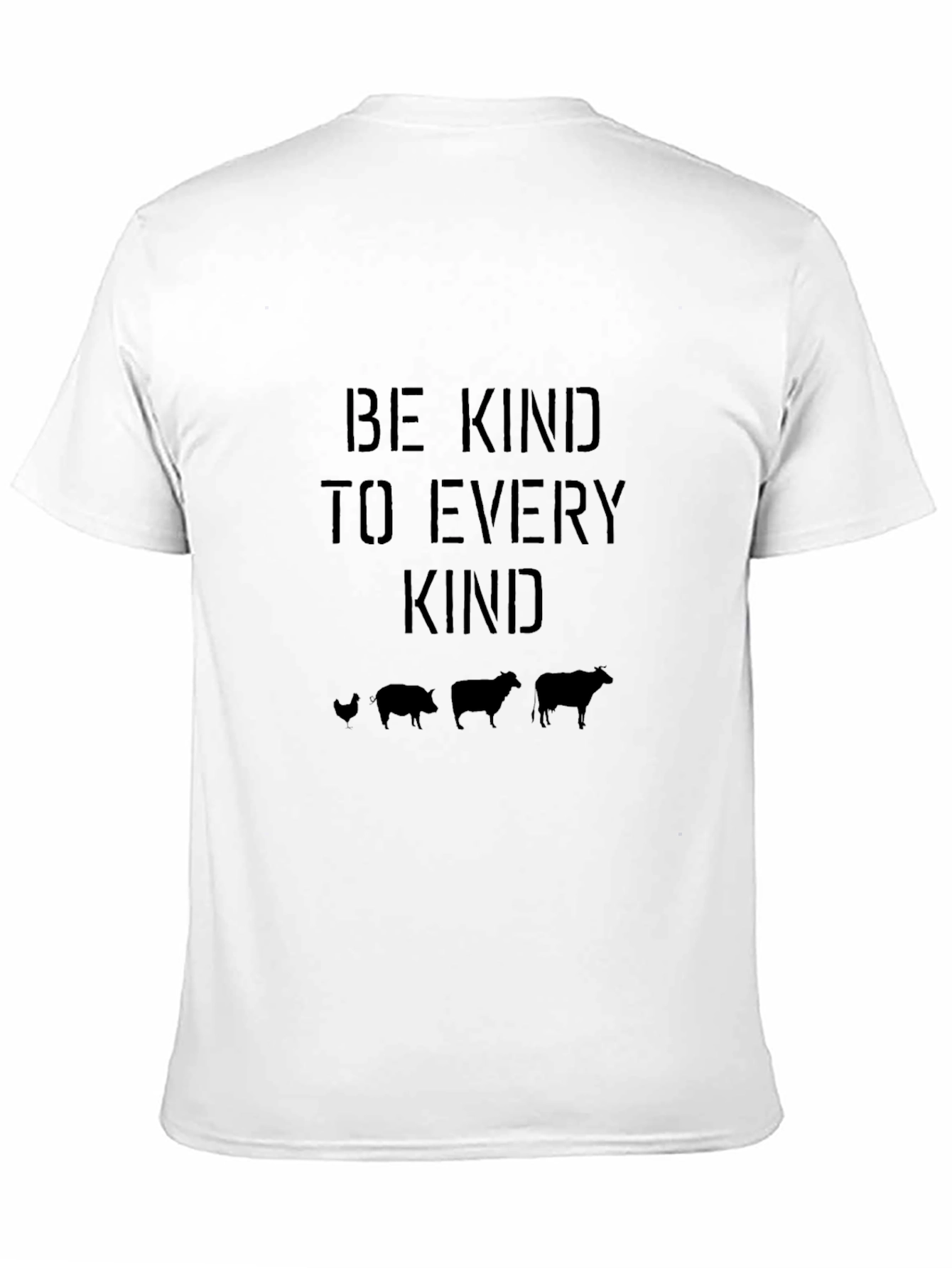 Be Kind To Every Kind Black Graphic T-Shirt