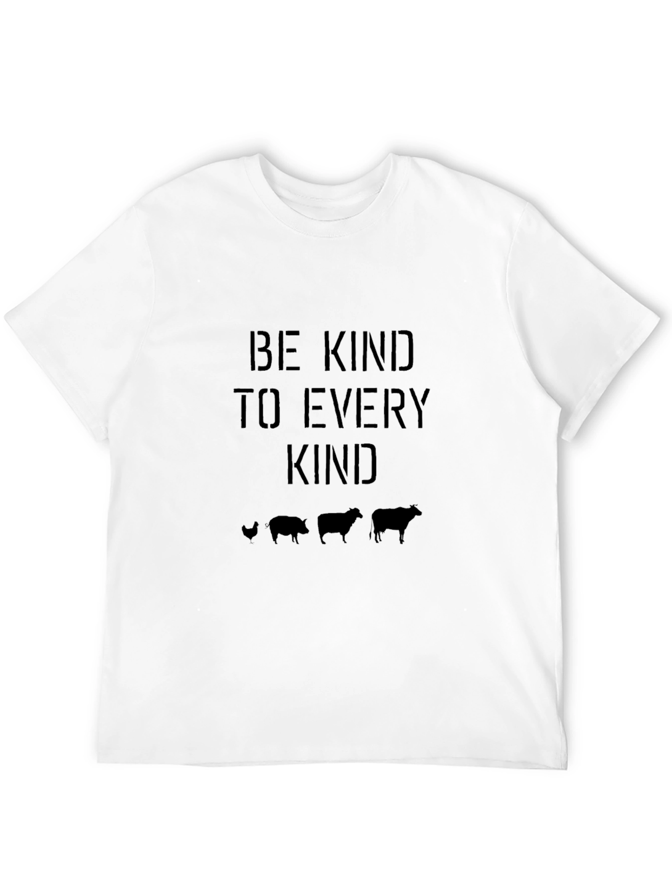 Be Kind To Every Kind Black Graphic T-Shirt