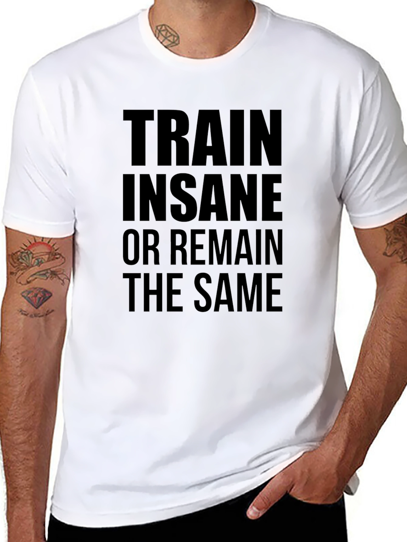 Train Insane Graphic Tee - Black