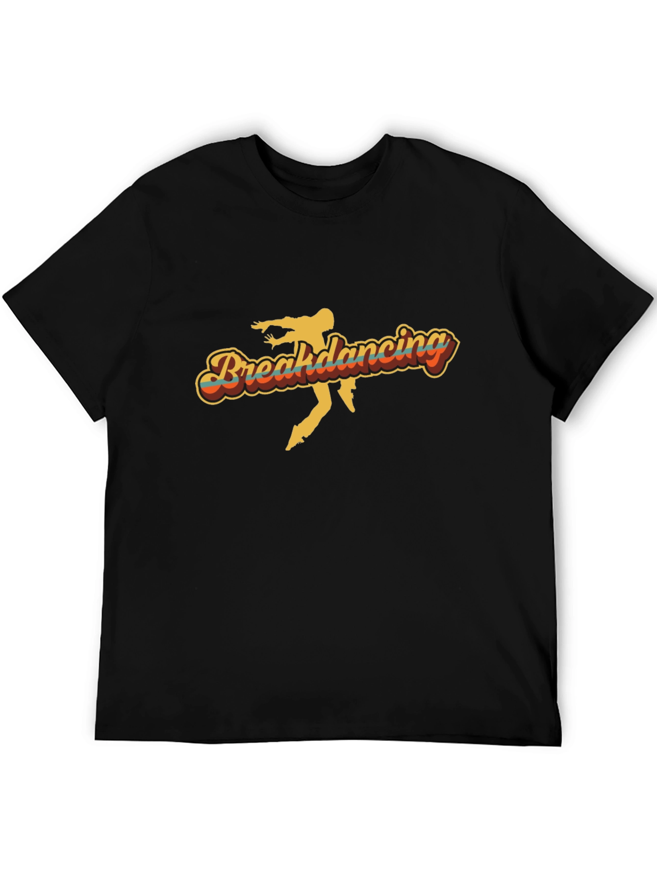 Retro Breakdancing T-Shirt - Black Tee