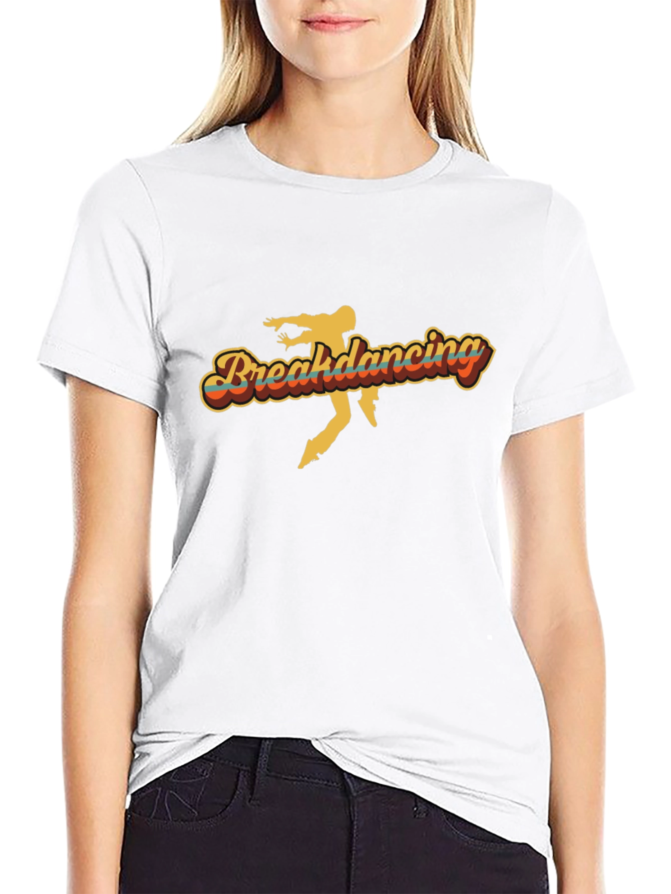Retro Breakdancing T-Shirt - Black Tee