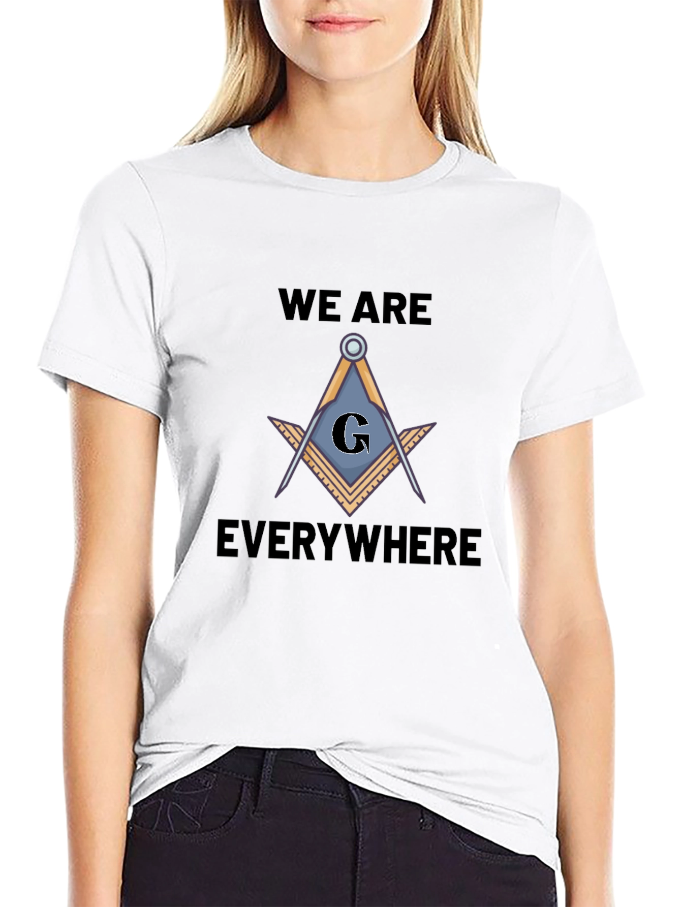 Masonic Square and Compasses T-Shirt - We Are Everywhere