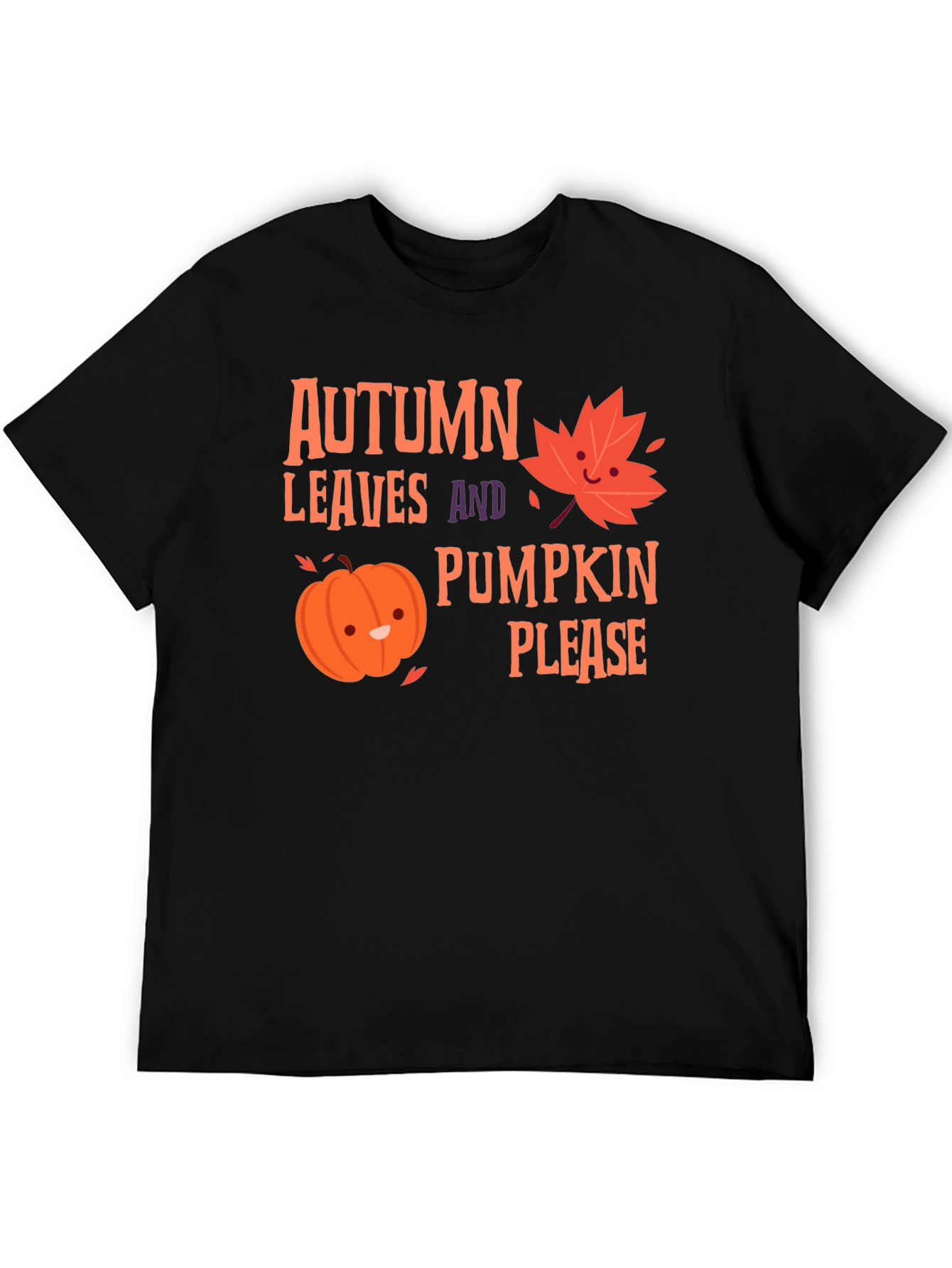 Autumn Leaves Pumpkin Please T-Shirt