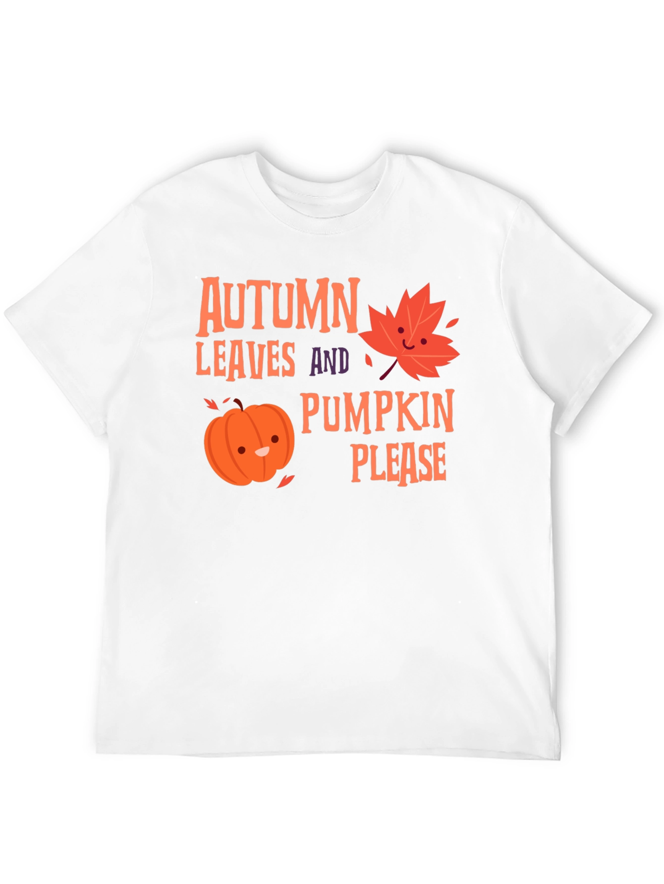 Autumn Leaves Pumpkin Please T-Shirt