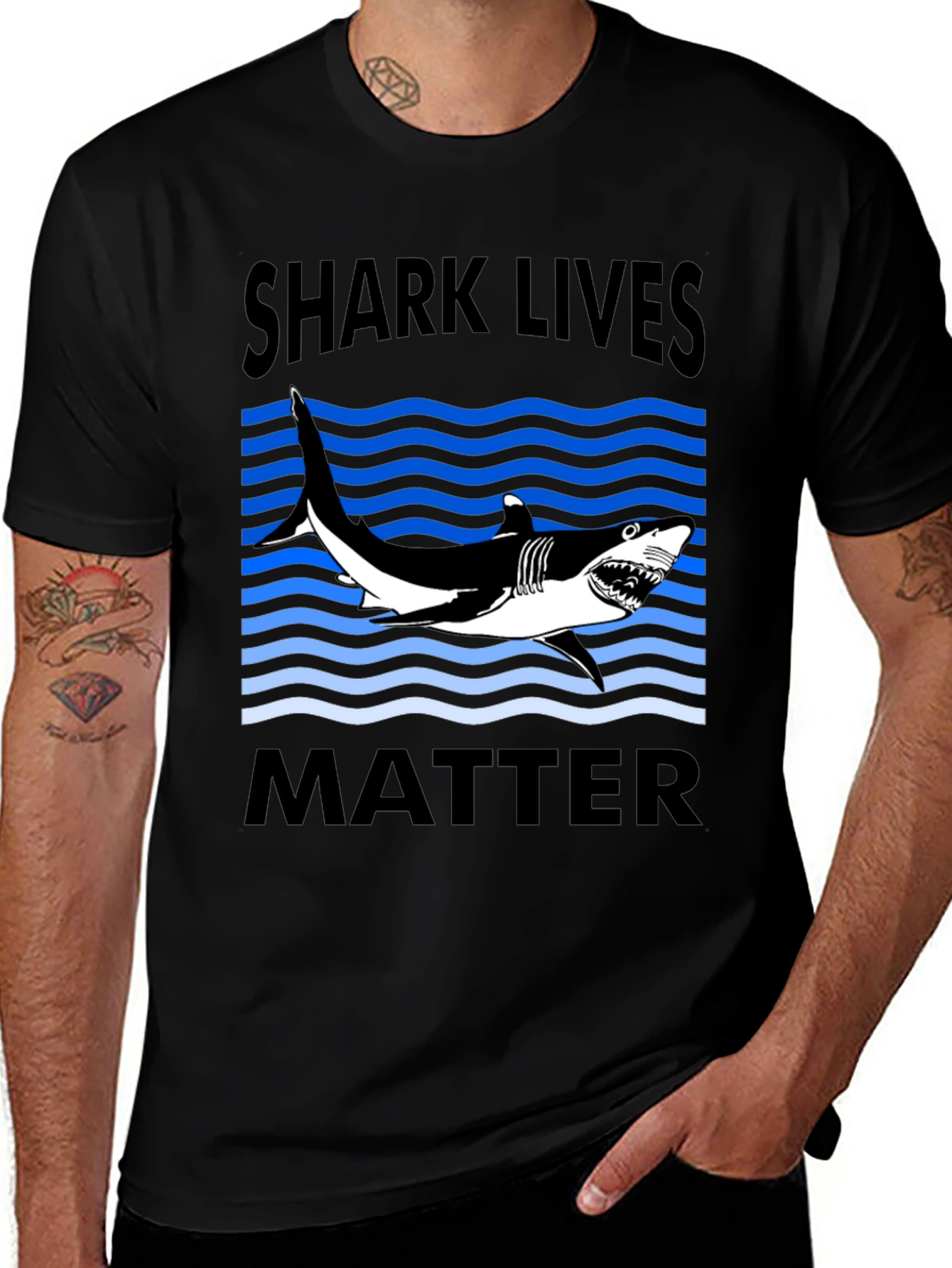Shark Lives Matter Graphic T-Shirt