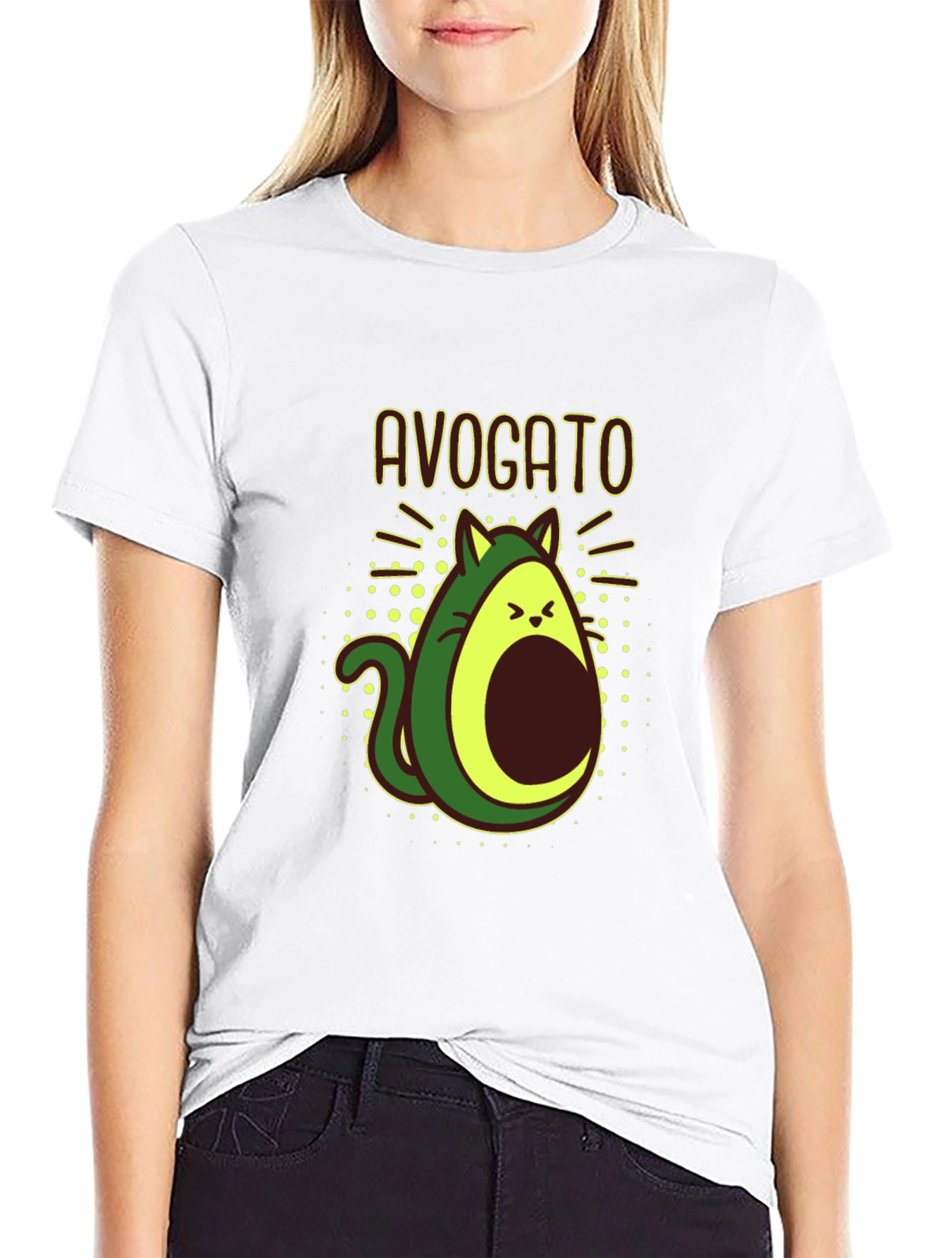 Avogato T-Shirt - Cute Avocado Cat Tee