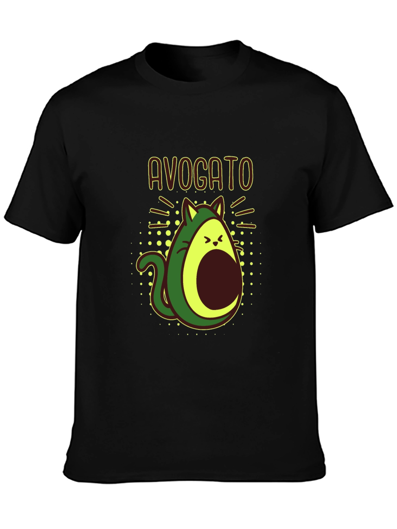 Avogato T-Shirt - Cute Avocado Cat Tee