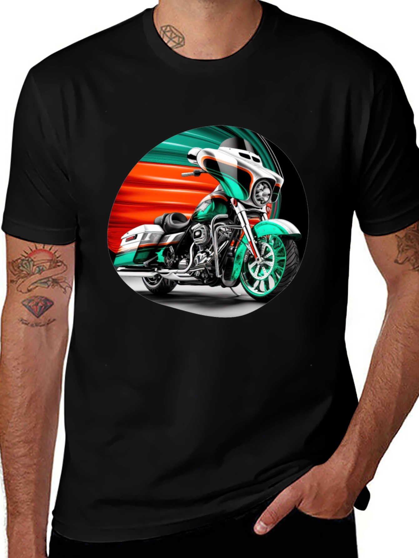 Motorcycle Graphic T-Shirt - Ride in Style