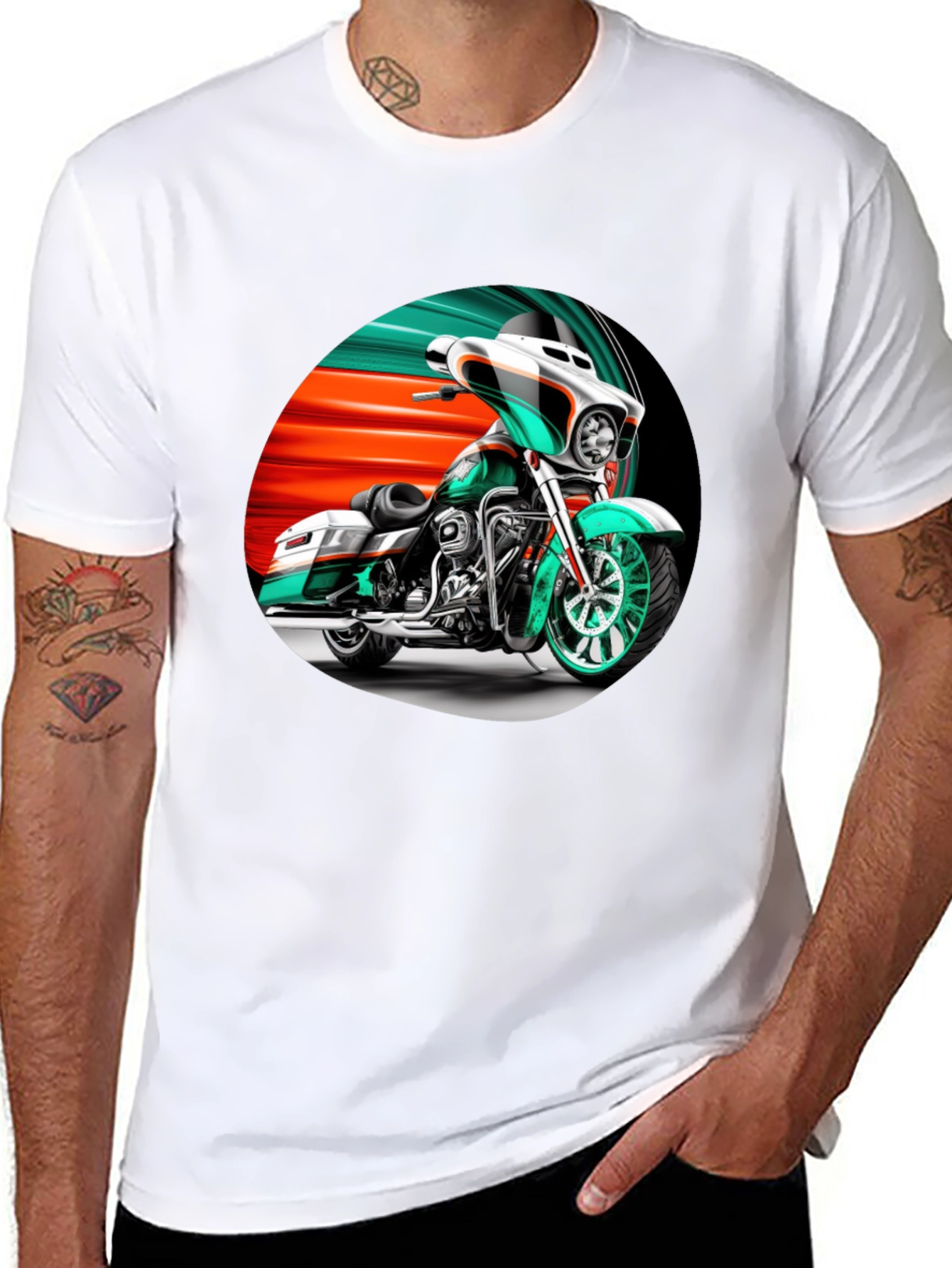 Motorcycle Graphic T-Shirt - Ride in Style