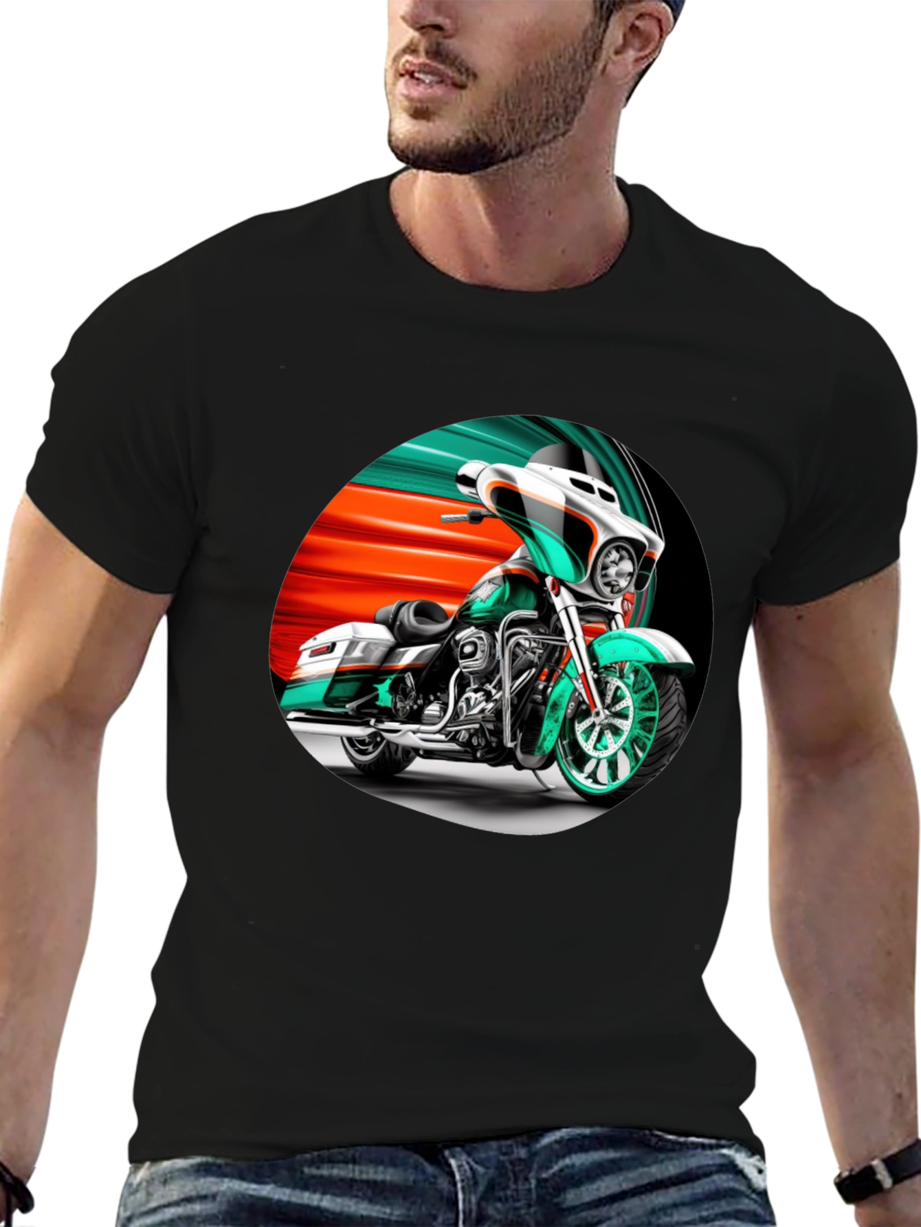 Motorcycle Graphic T-Shirt - Ride in Style